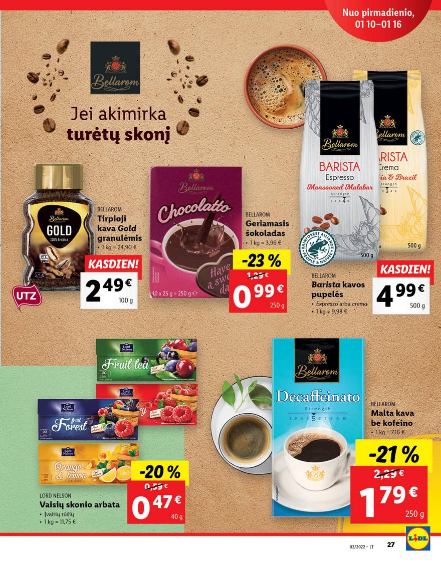 Lidl maisto prekių pasiūlymai akcijos nuo 
  2022-01-10 iki 
  2022-01-16 | Leidinukas.lt puslapis 27
