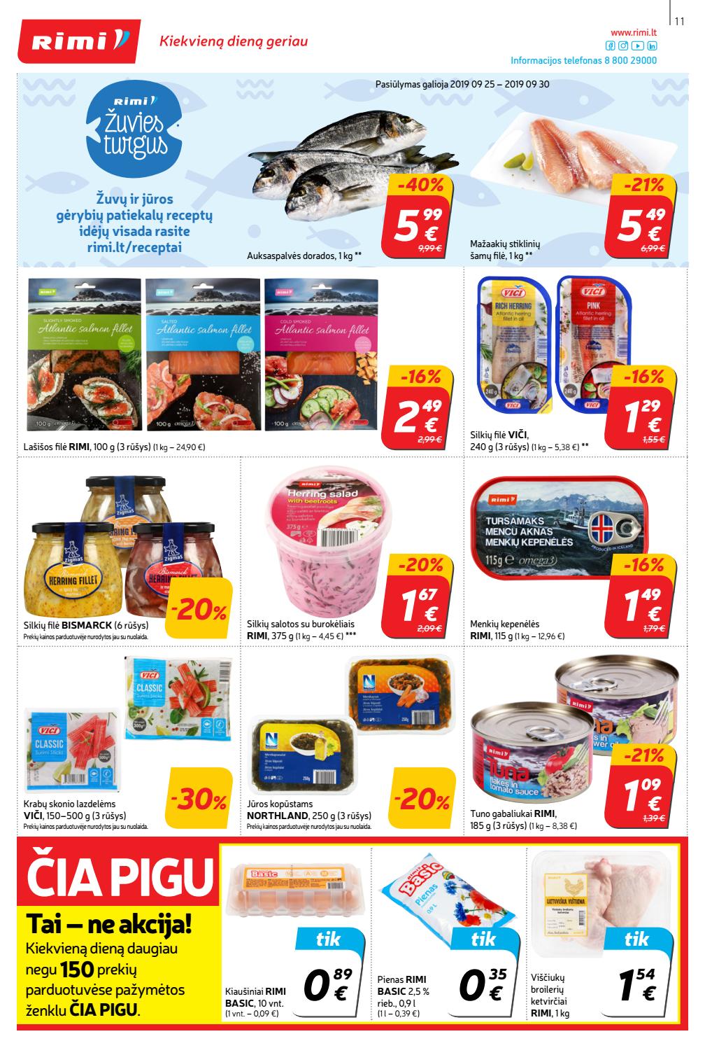 Rimi savaitinis leidinys akcijos nuo 
  2019-09-24 iki 
  2019-09-30 | Leidinukas.lt puslapis 11