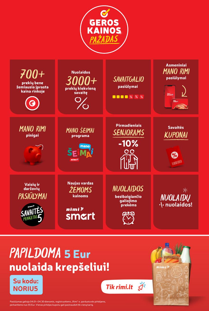 Rimi savaitinis leidinys akcijos nuo 
  2024-04-16 iki 
  2024-04-22 | Leidinukas.lt puslapis 19