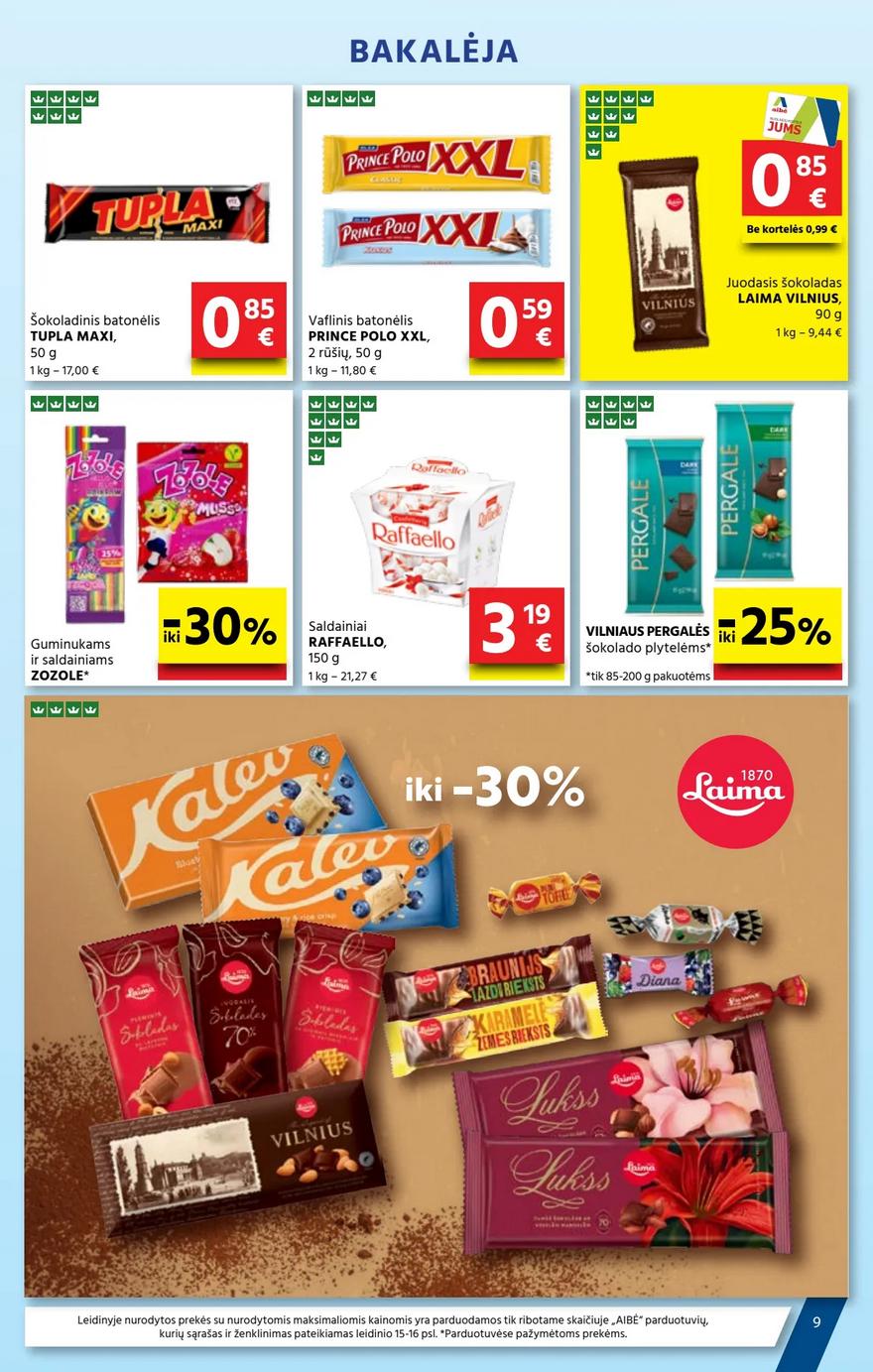 Aibė leidinys 26 akcijos nuo 
  2024-09-26 iki 
  2024-10-08 | Leidinukas.lt puslapis 9