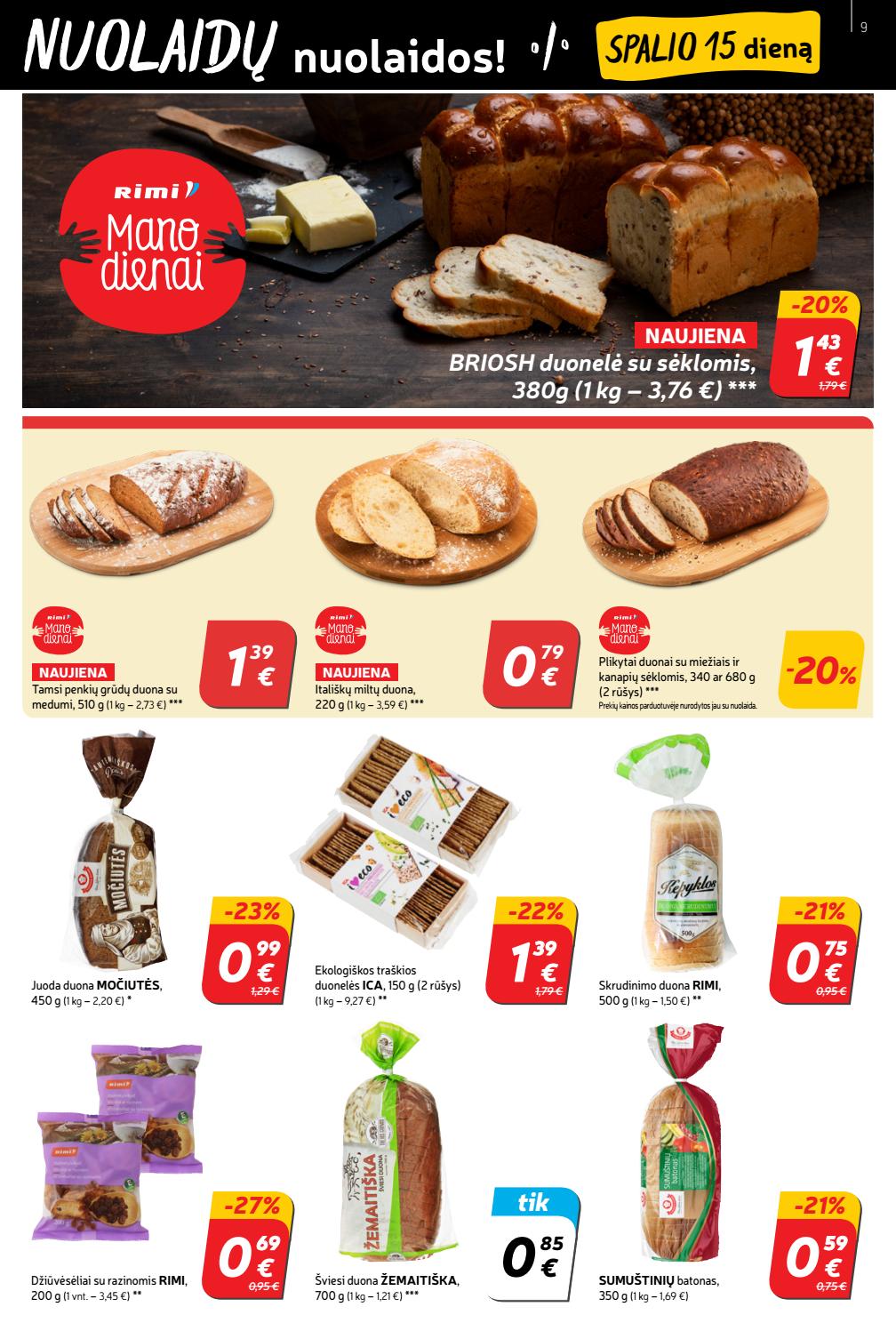 Rimi savaitinis leidinys akcijos nuo 
  2020-10-13 iki 
  2020-10-19 | Leidinukas.lt puslapis 9