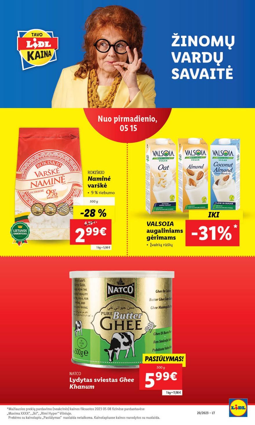 Lidl maisto prekių pasiūlymai akcijos nuo 
  2023-05-15 iki 
  2023-05-21 | Leidinukas.lt puslapis 32