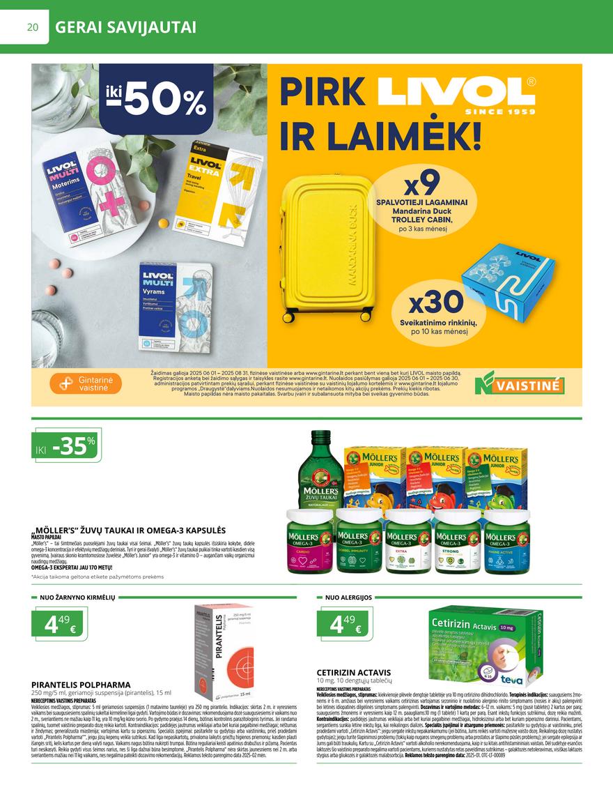 Norfos vaistinės leidinys akcijos nuo 
  2025-06-01 iki 
  2025-06-30 | Leidinukas.lt puslapis 20