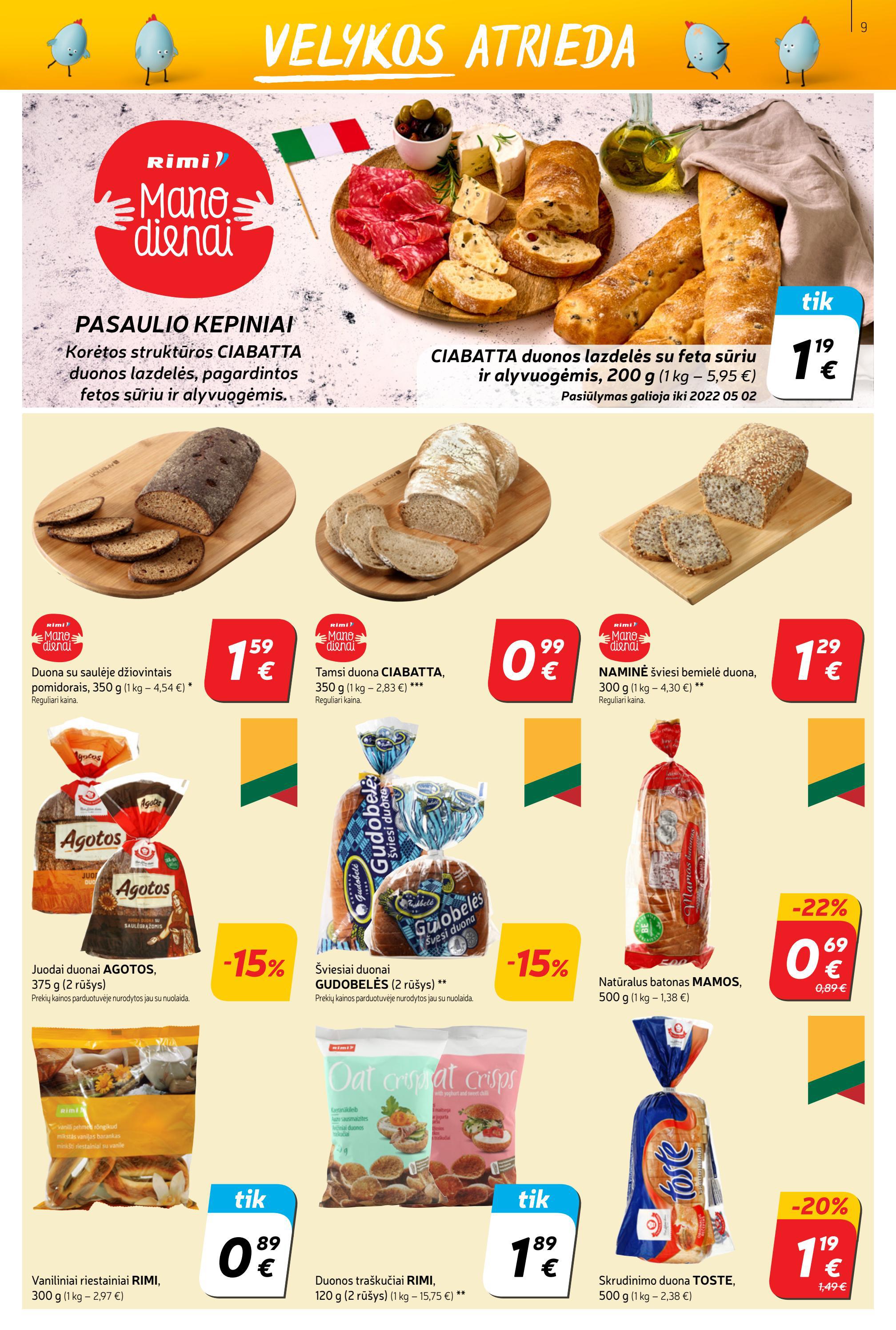 Rimi savaitinis leidinys akcijos nuo 
  2022-04-05 iki 
  2022-04-11 | Leidinukas.lt puslapis 9