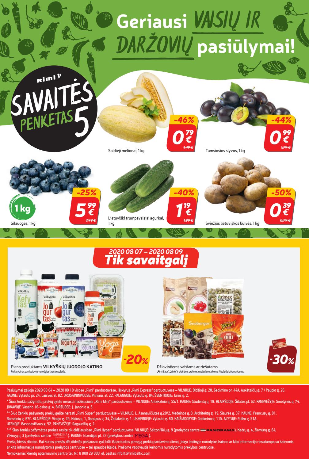 Rimi savaitinis leidinys akcijos nuo 
  2020-08-04 iki 
  2020-08-10 | Leidinukas.lt puslapis 24