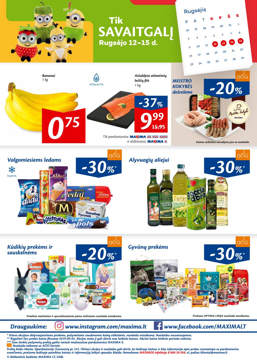 Maxima kaininis leidinys akcijos nuo 
  2019-09-10 iki 
  2019-09-16 | Leidinukas.lt puslapis 20