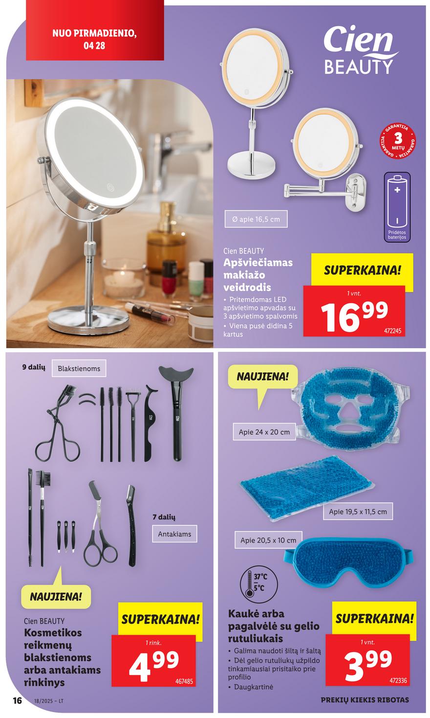 Lidl leidinys akcijos nuo 
  2025-04-28 iki 
  2025-05-04 | Leidinukas.lt puslapis 16
