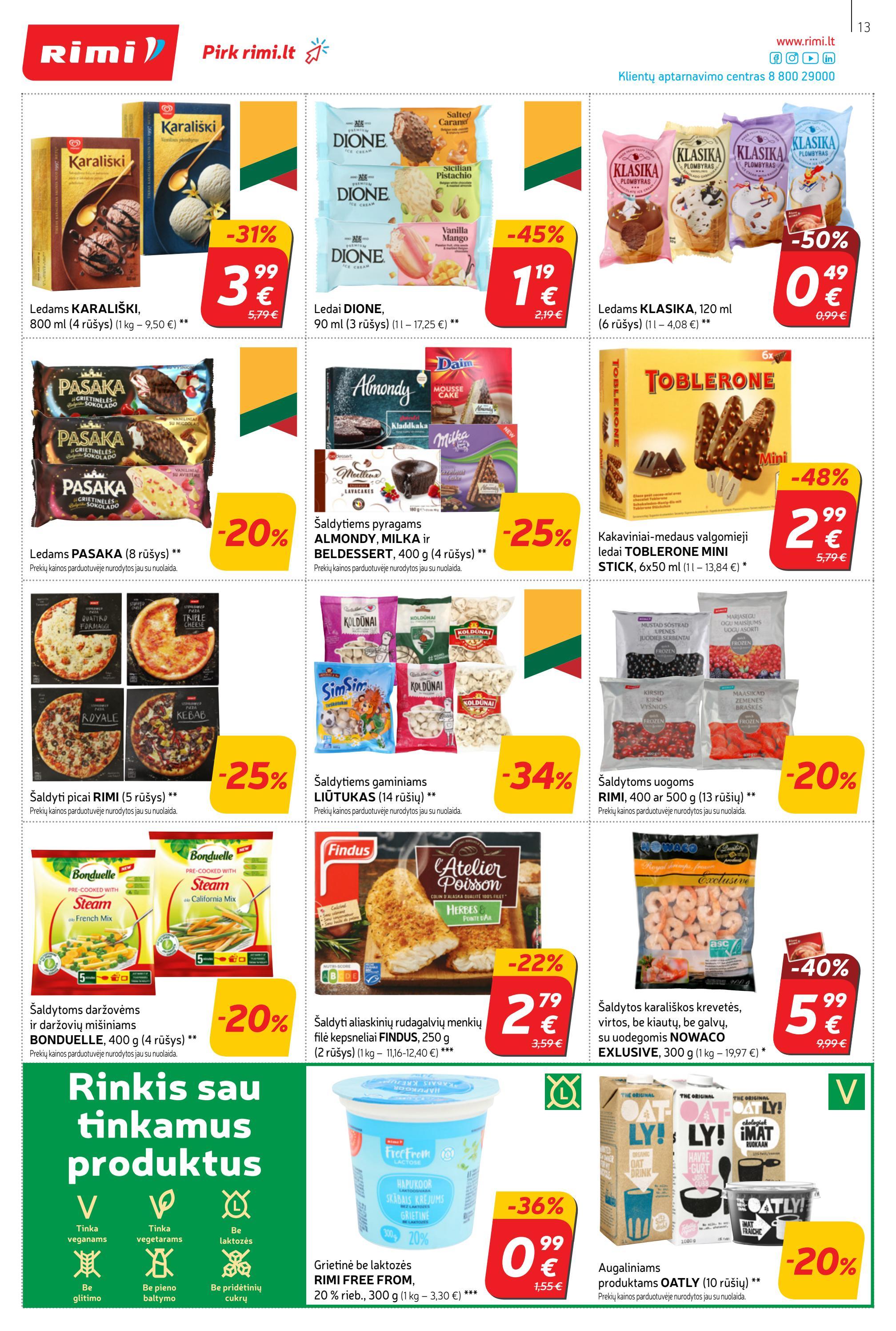 Rimi savaitinis leidinys akcijos nuo 
  2022-06-21 iki 
  2022-06-27 | Leidinukas.lt puslapis 13