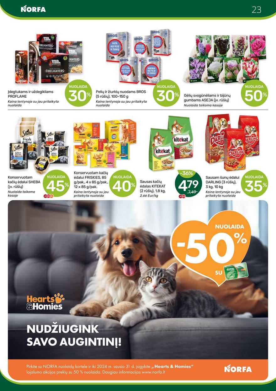 Norfos kaininis leidinys akcijos nuo 
  2023-10-19 iki 
  2023-11-01 | Leidinukas.lt puslapis 23
