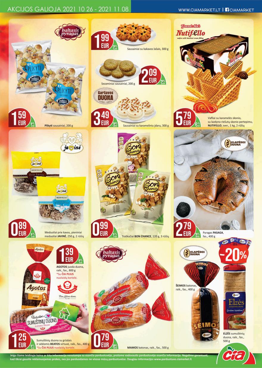 Čia market leidinys akcijos nuo 
  2021-10-26 iki 
  2021-11-08 | Leidinukas.lt puslapis 6