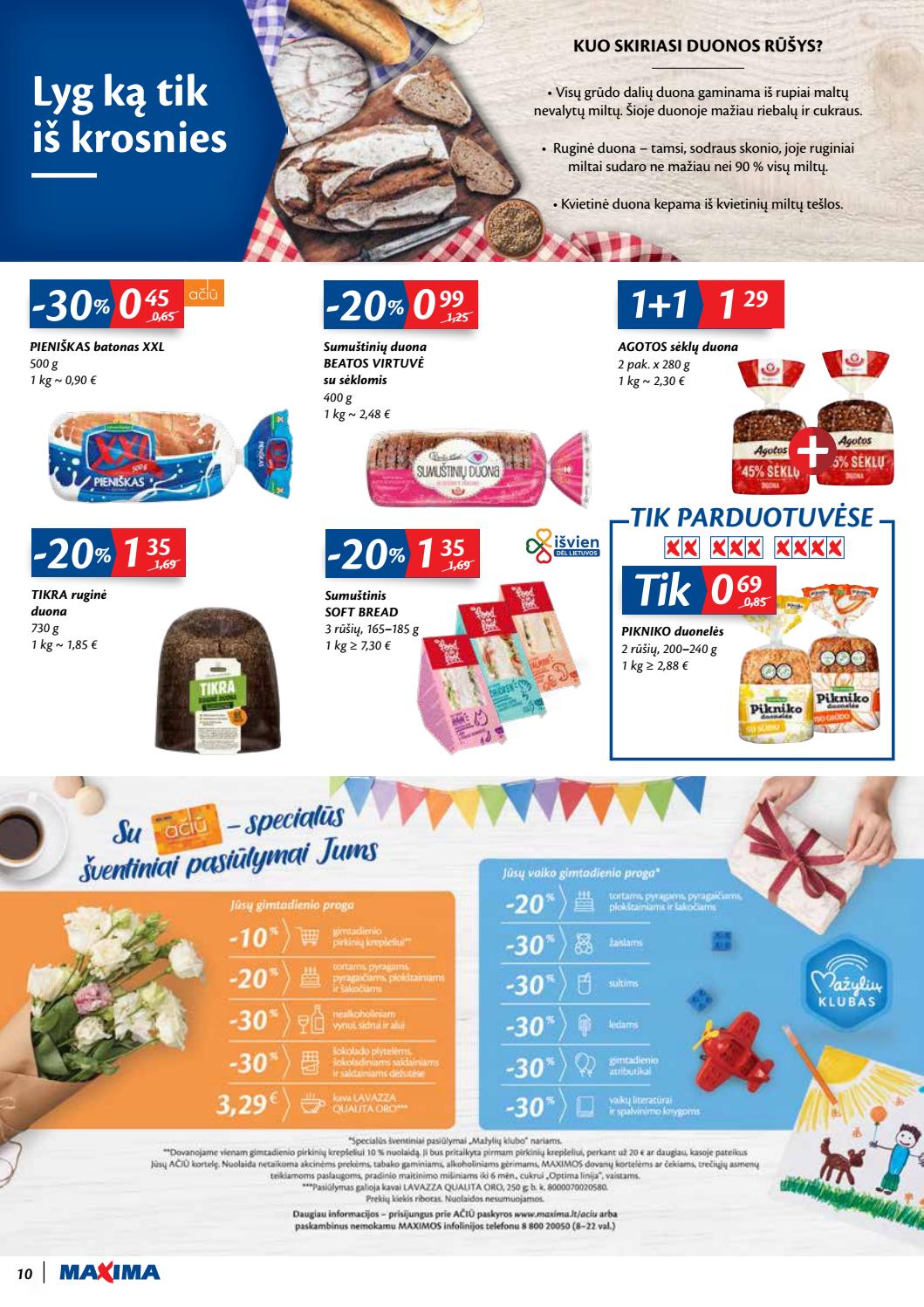 Maxima kaininis leidinys akcijos nuo 
  2020-09-22 iki 
  2020-09-28 | Leidinukas.lt puslapis 10