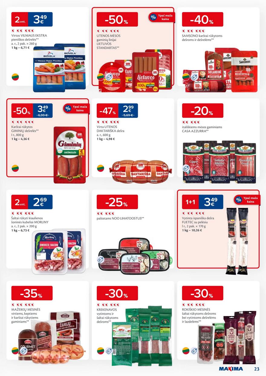 Maxima kaininis leidinys akcijos nuo 
  2024-02-06 iki 
  2024-02-12 | Leidinukas.lt puslapis 23