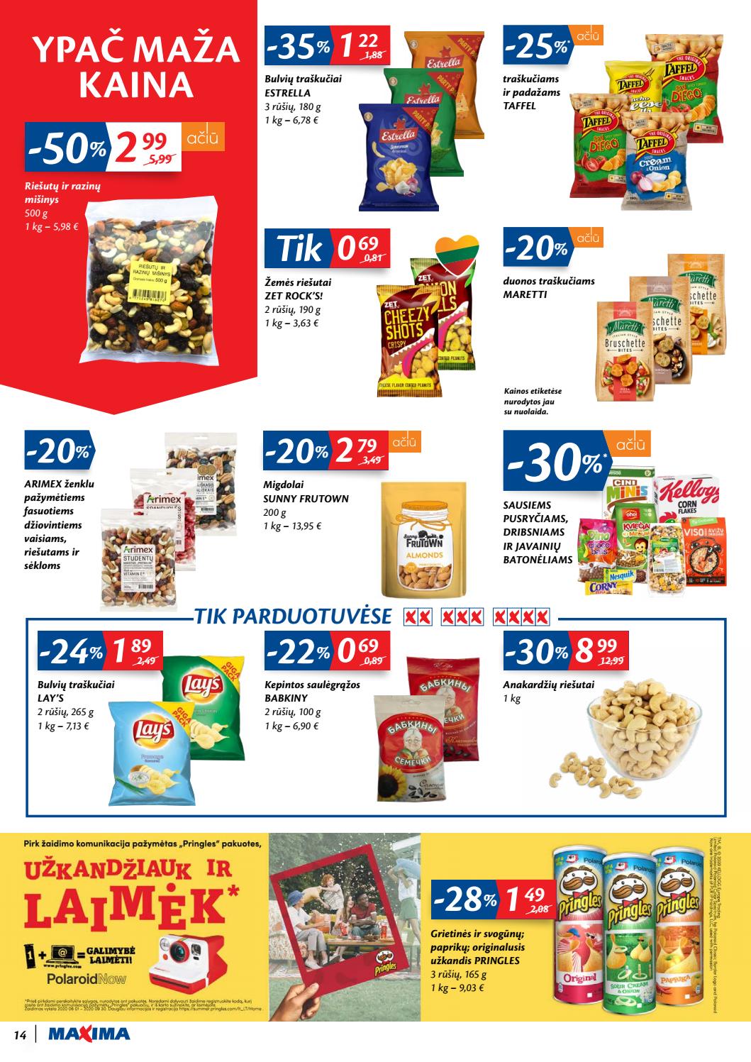 Maxima kaininis leidinys akcijos nuo 
  2020-07-28 iki 
  2020-08-03 | Leidinukas.lt puslapis 14