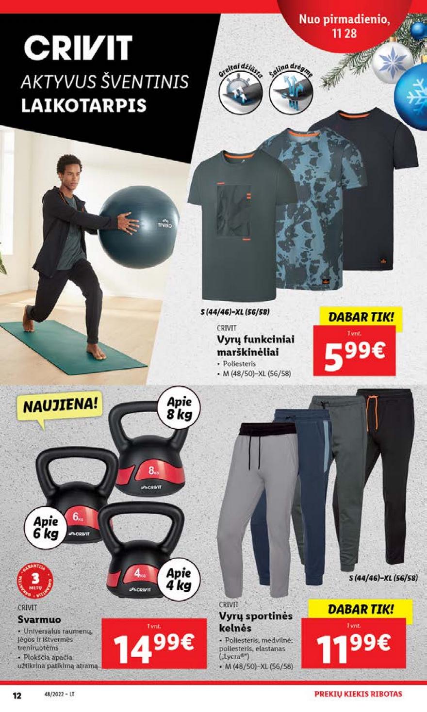 Lidl pasiūlymai akcijos nuo 
  2022-11-28 iki 
  2022-12-04 | Leidinukas.lt puslapis 12