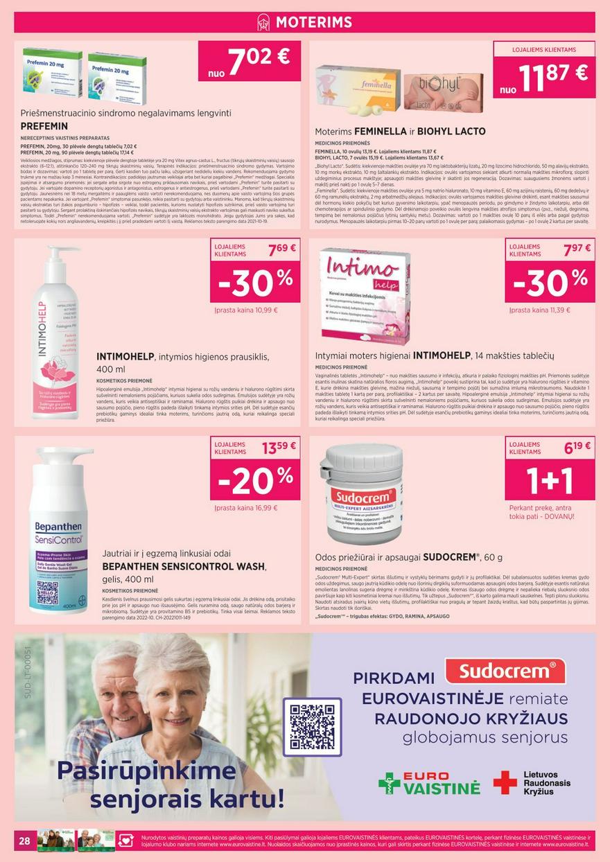 Euro vaistinė leidinys akcijos nuo 
  2023-11-01 iki 
  2023-11-30 | Leidinukas.lt puslapis 28