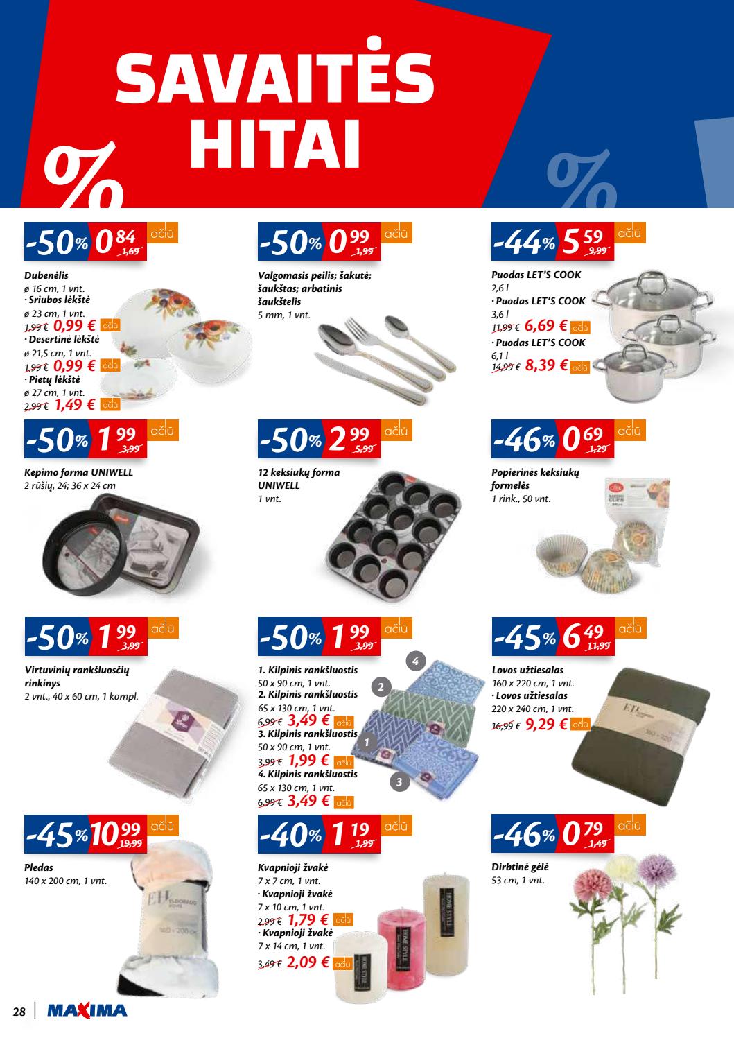 Maxima kaininis leidinys akcijos nuo 
  2020-10-13 iki 
  2020-10-19 | Leidinukas.lt puslapis 28