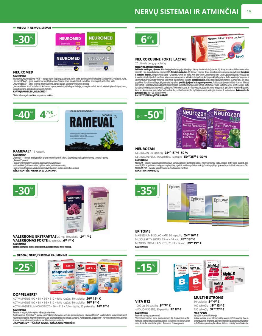 Norfos vaistinės leidinys akcijos nuo 
  2025-07-01 iki 
  2025-07-31 | Leidinukas.lt puslapis 15