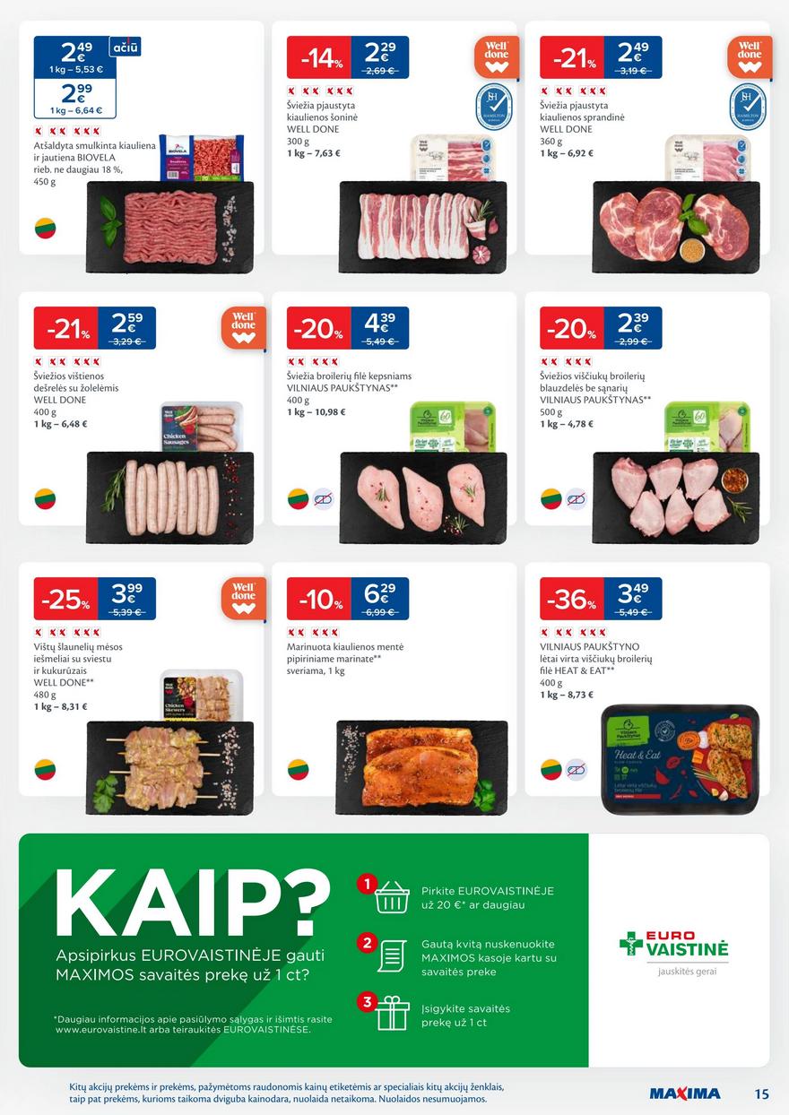 Maxima savaitinis leidinys 42 akcijos nuo
2024-10-15 iki
2024-10-21 | Leidinukas.lt puslapis 15