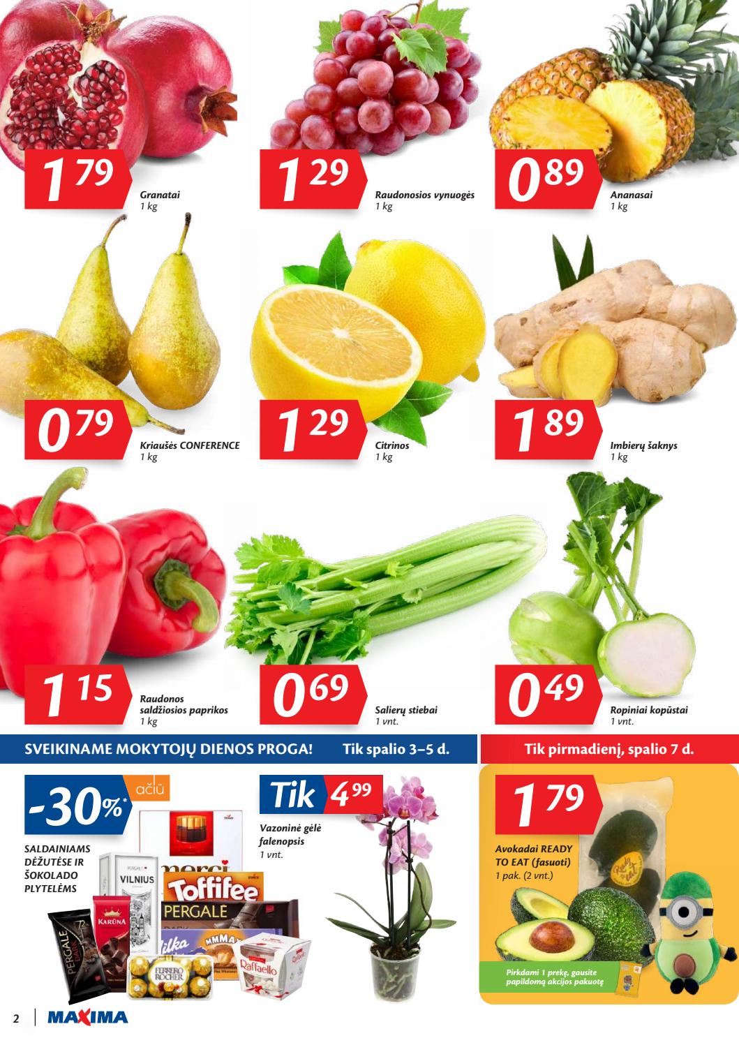 Maxima kaininis leidinys akcijos nuo 
  2019-10-01 iki 
  2019-10-07 | Leidinukas.lt puslapis 2