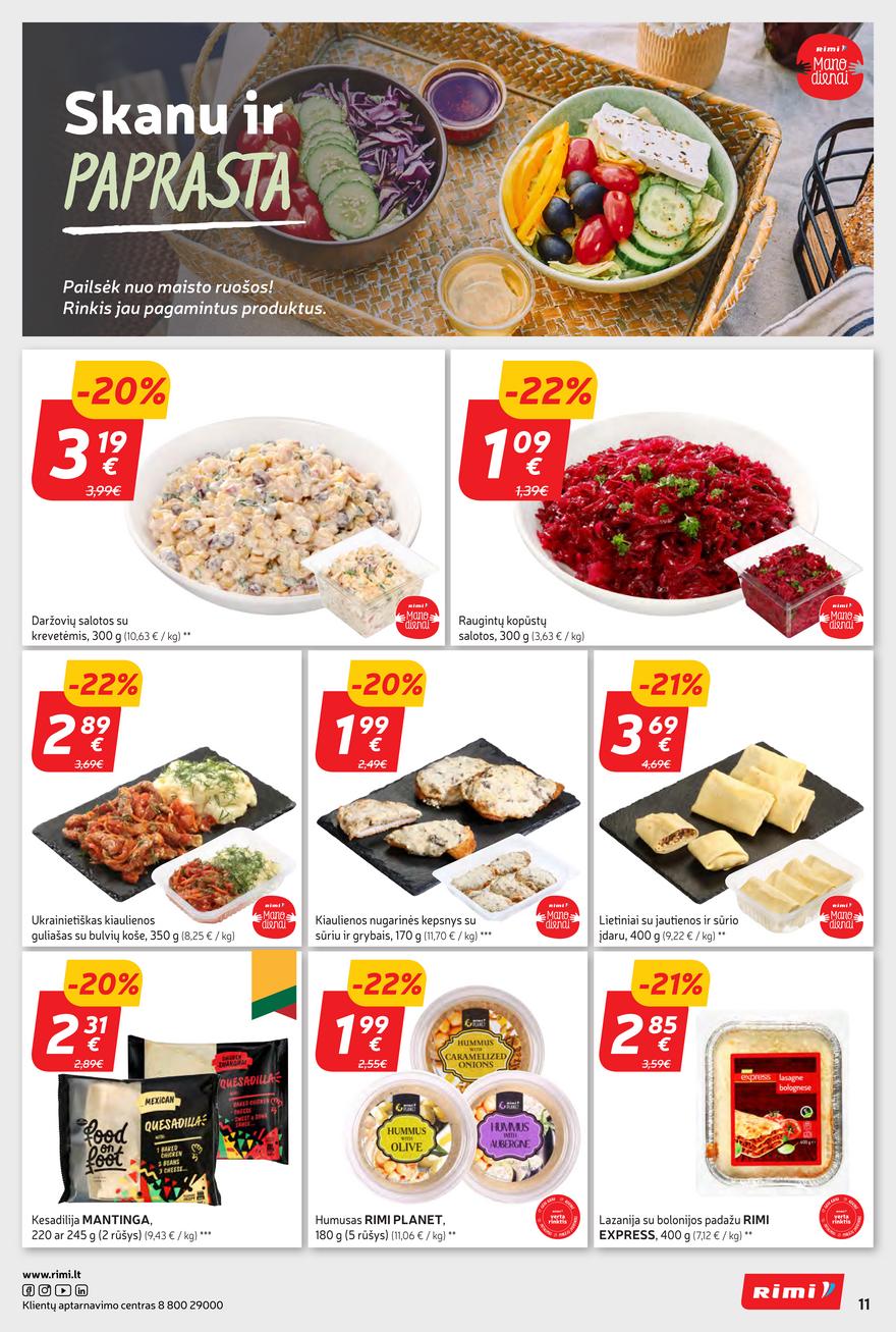 Rimi savaitinis leidinys akcijos nuo 
  2024-05-07 iki 
  2024-05-13 | Leidinukas.lt puslapis 11