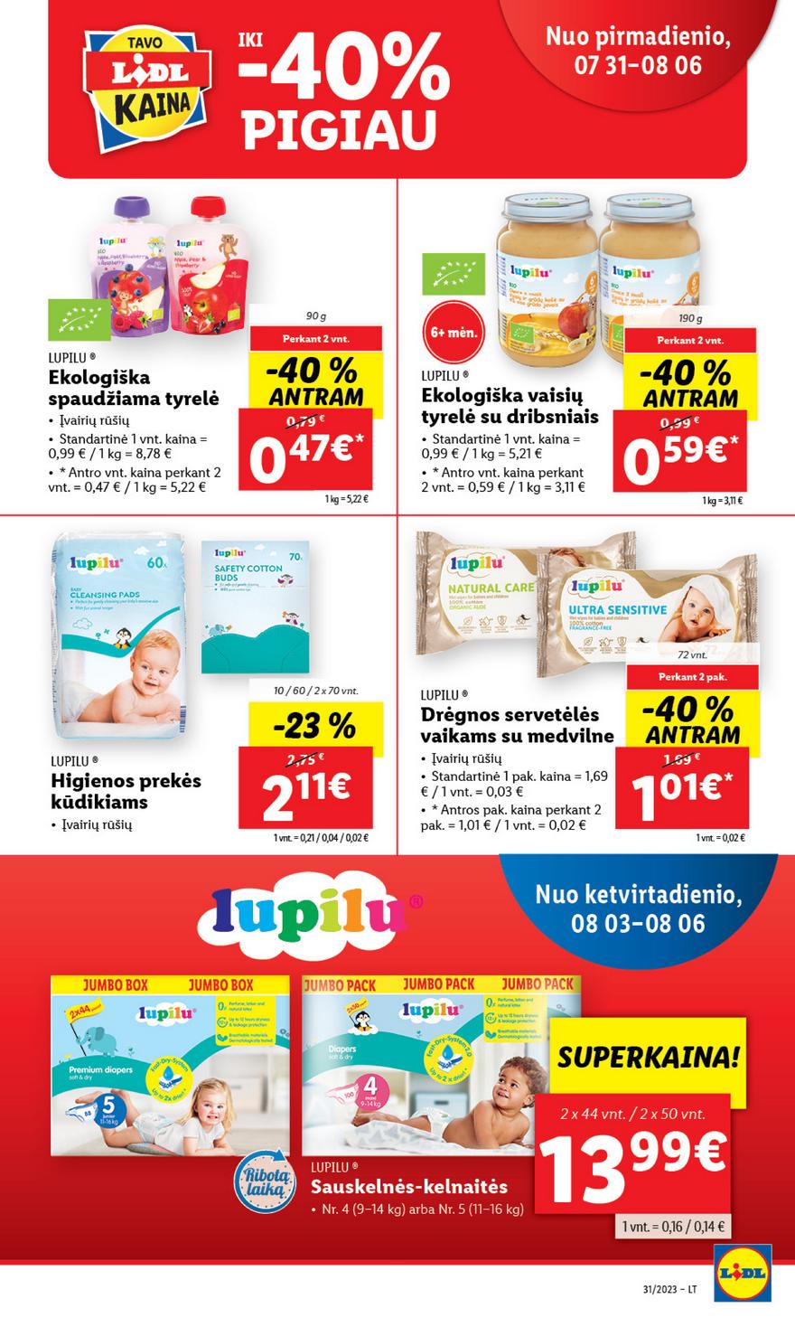 Lidl pasiūlymai akcijos nuo 
  2023-07-31 iki 
  2023-08-06 | Leidinukas.lt puslapis 48