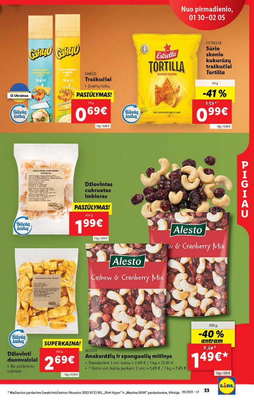 Ldil maisto leidinys akcijos nuo 
  2023-01-30 iki 
  2023-02-06 | Leidinukas.lt puslapis 33