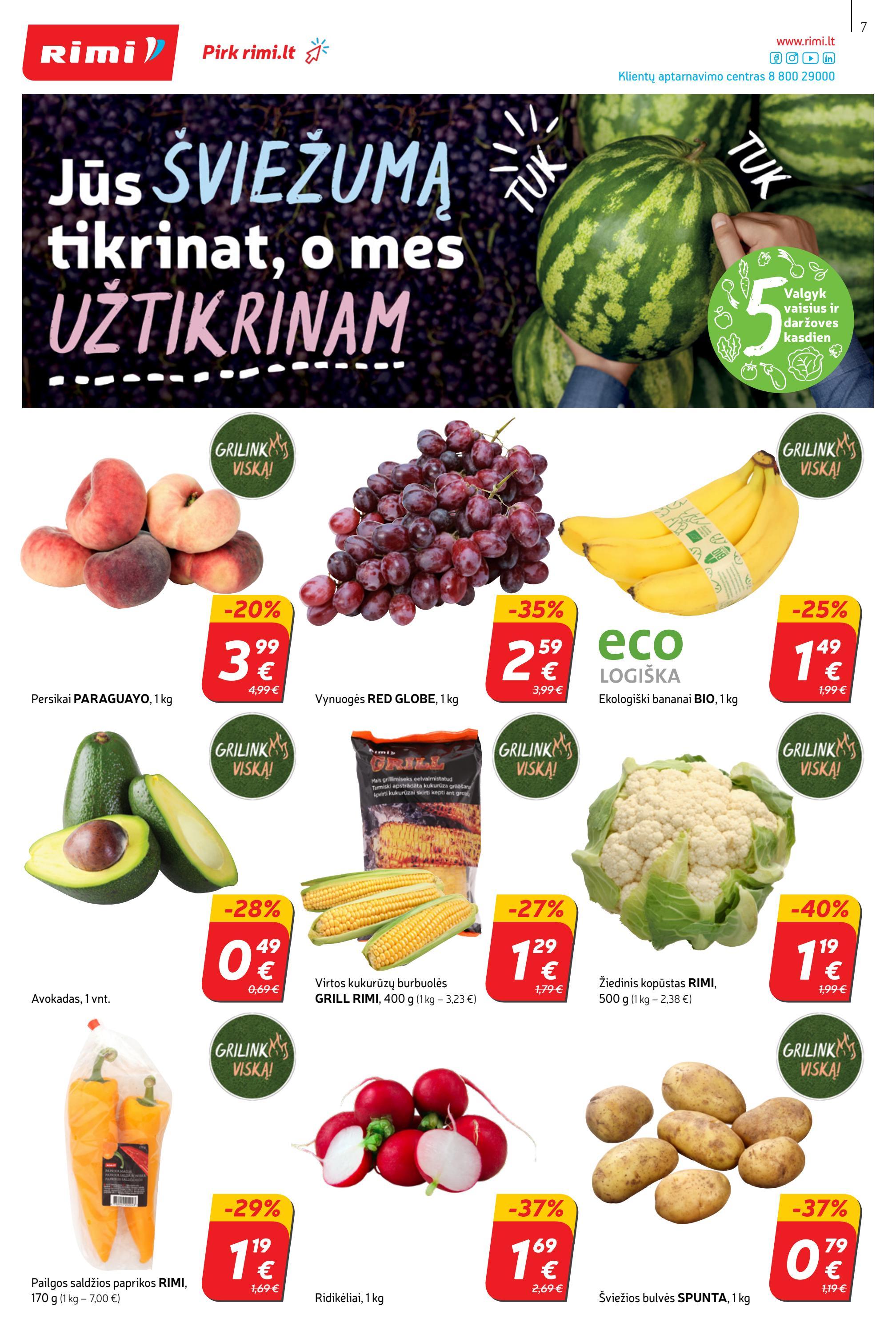 Rimi savaitinis leidinys akcijos nuo 
  2022-06-07 iki 
  2022-06-13 | Leidinukas.lt puslapis 7