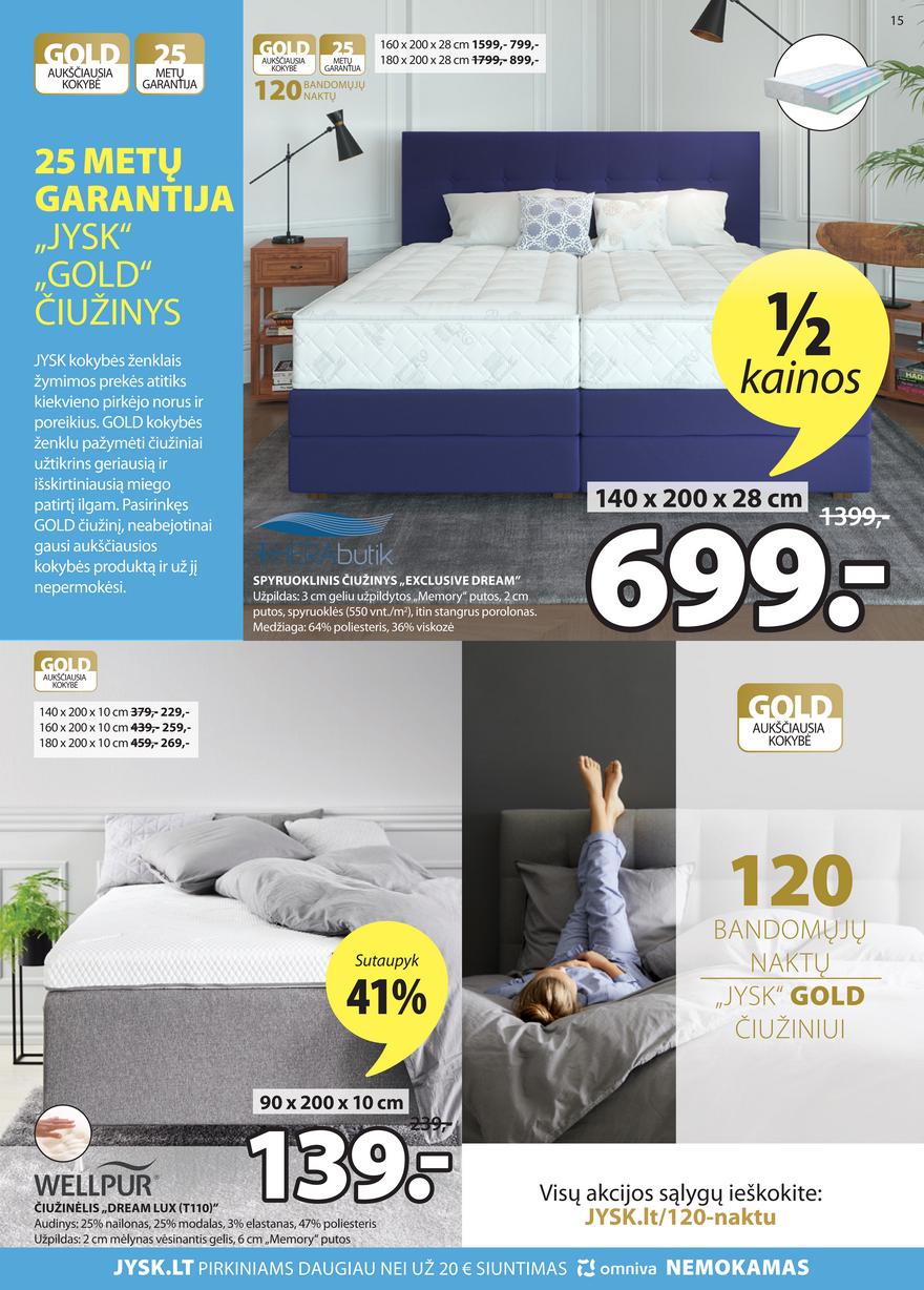 Jysk leidinys akcijos nuo 
  2022-03-15 iki 
  2022-03-28 | Leidinukas.lt puslapis 15