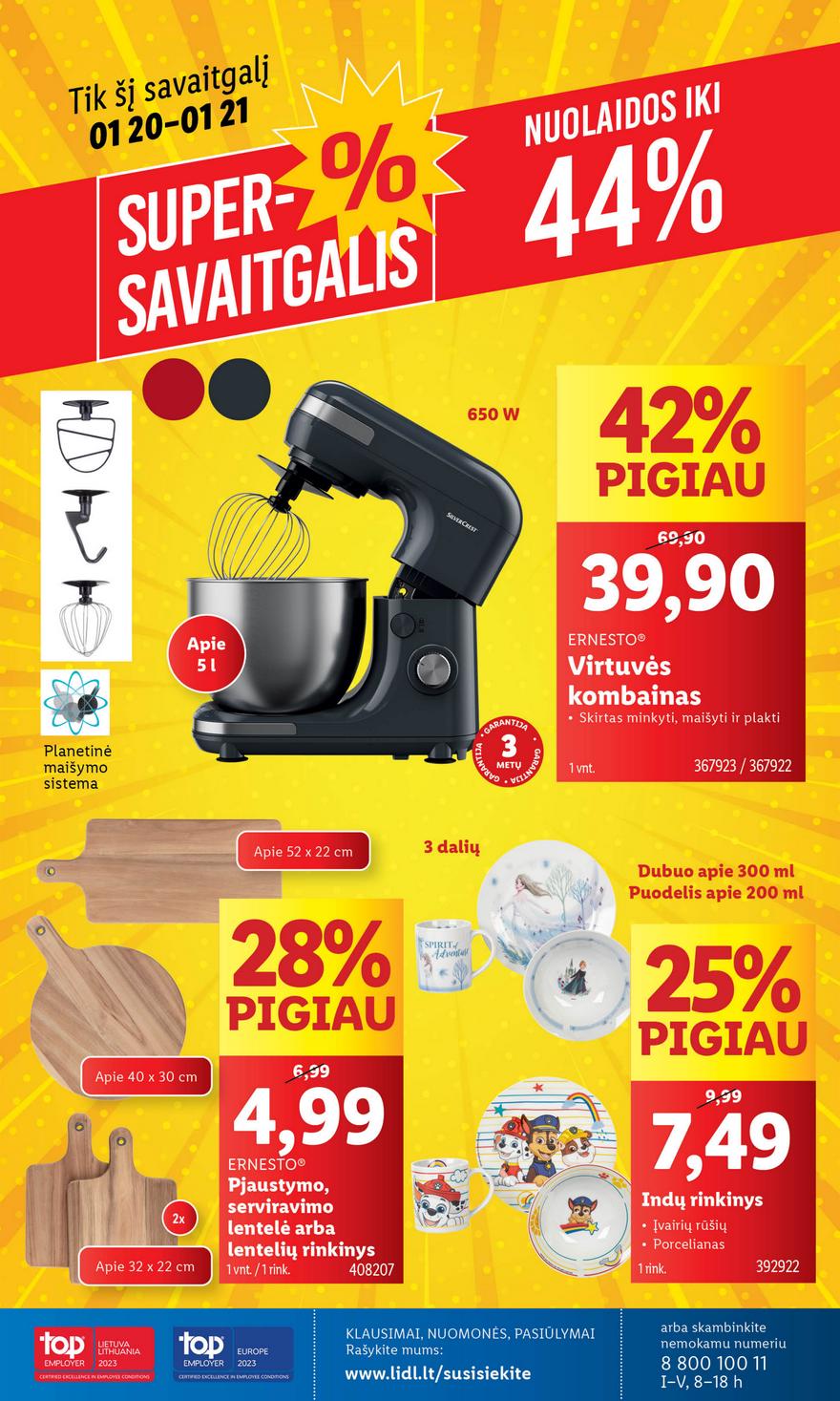 Ldil ne maisto prekių pasiūlymai akcijos nuo 
  2024-01-15 iki 
  2024-01-21 | Leidinukas.lt puslapis 40