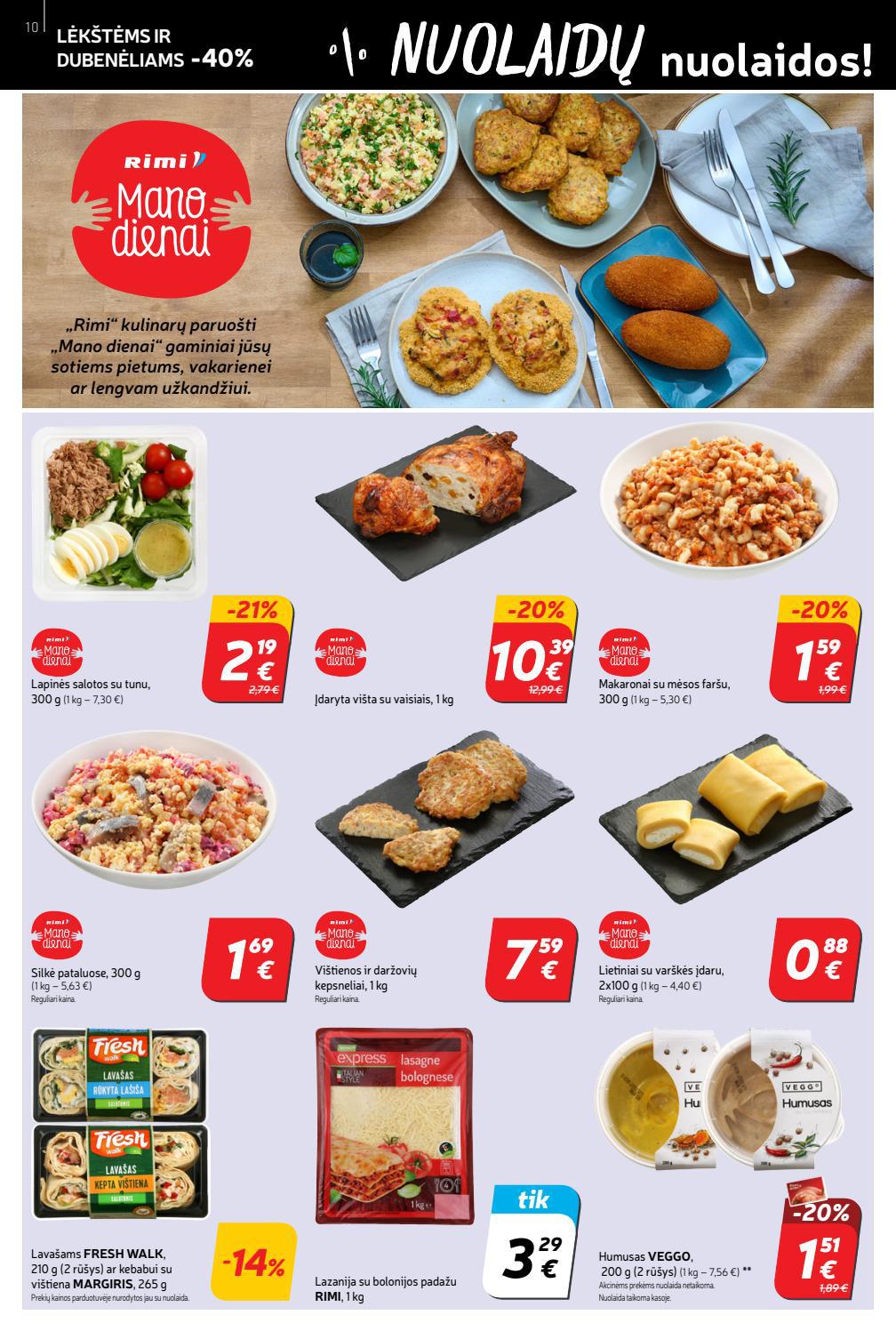 Rimi savaitinis leidinys akcijos nuo 
  2021-11-09 iki 
  2021-11-15 | Leidinukas.lt puslapis 10