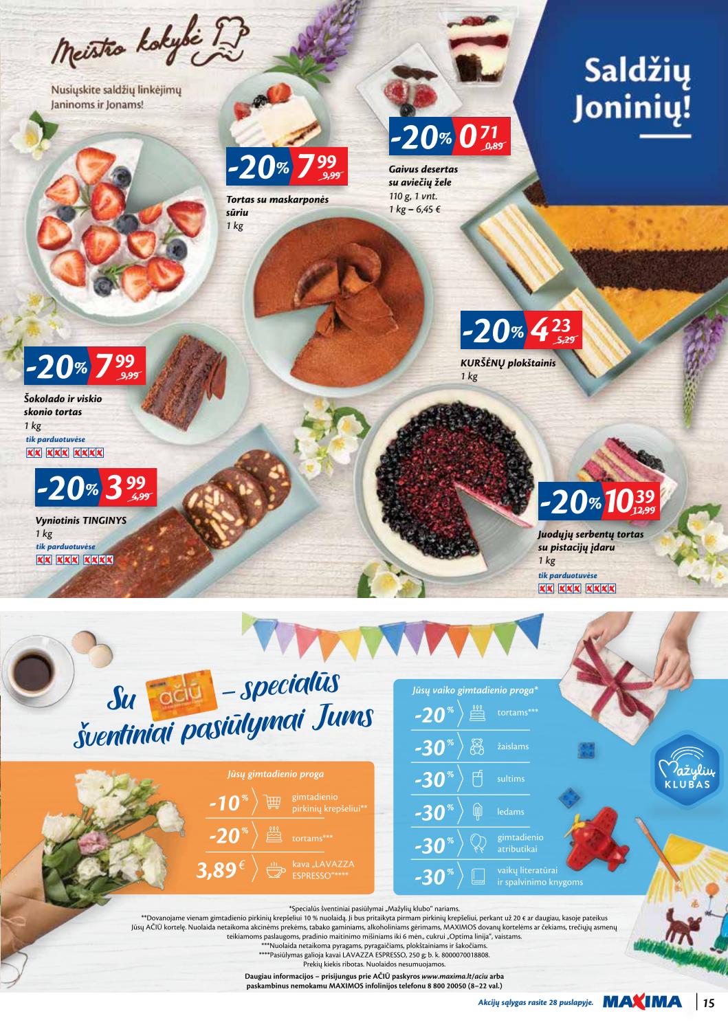 Maxima kaininis leidinys akcijos nuo 
  2020-06-23 iki 
  2020-06-29 | Leidinukas.lt puslapis 15