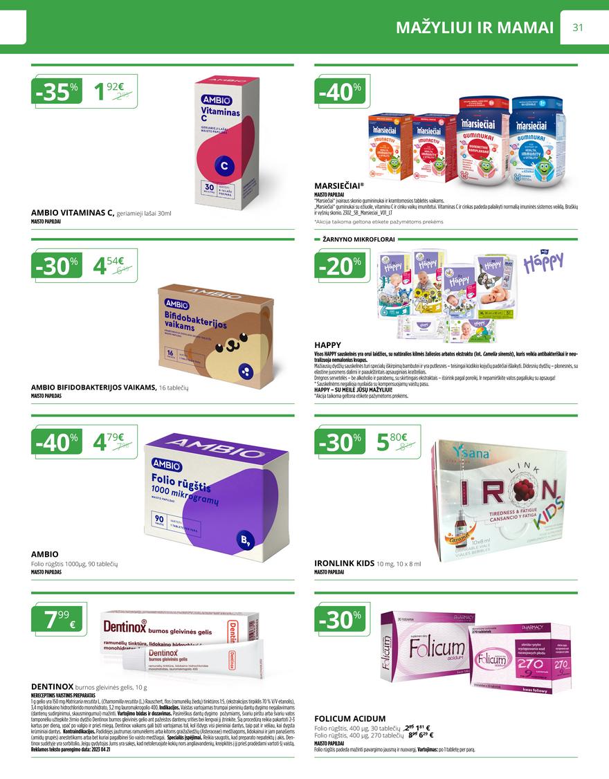 Norfos vaistinės leidinys akcijos nuo 
  2023-09-01 iki 
  2023-09-30 | Leidinukas.lt puslapis 31