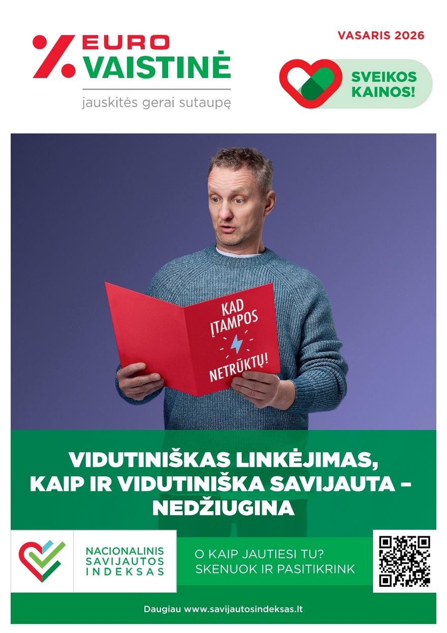 Euro vaistinė katalogas akcijos nuo 
  2026-02-01 iki 
  2026-02-28 | Leidinukas.lt puslapis 1
