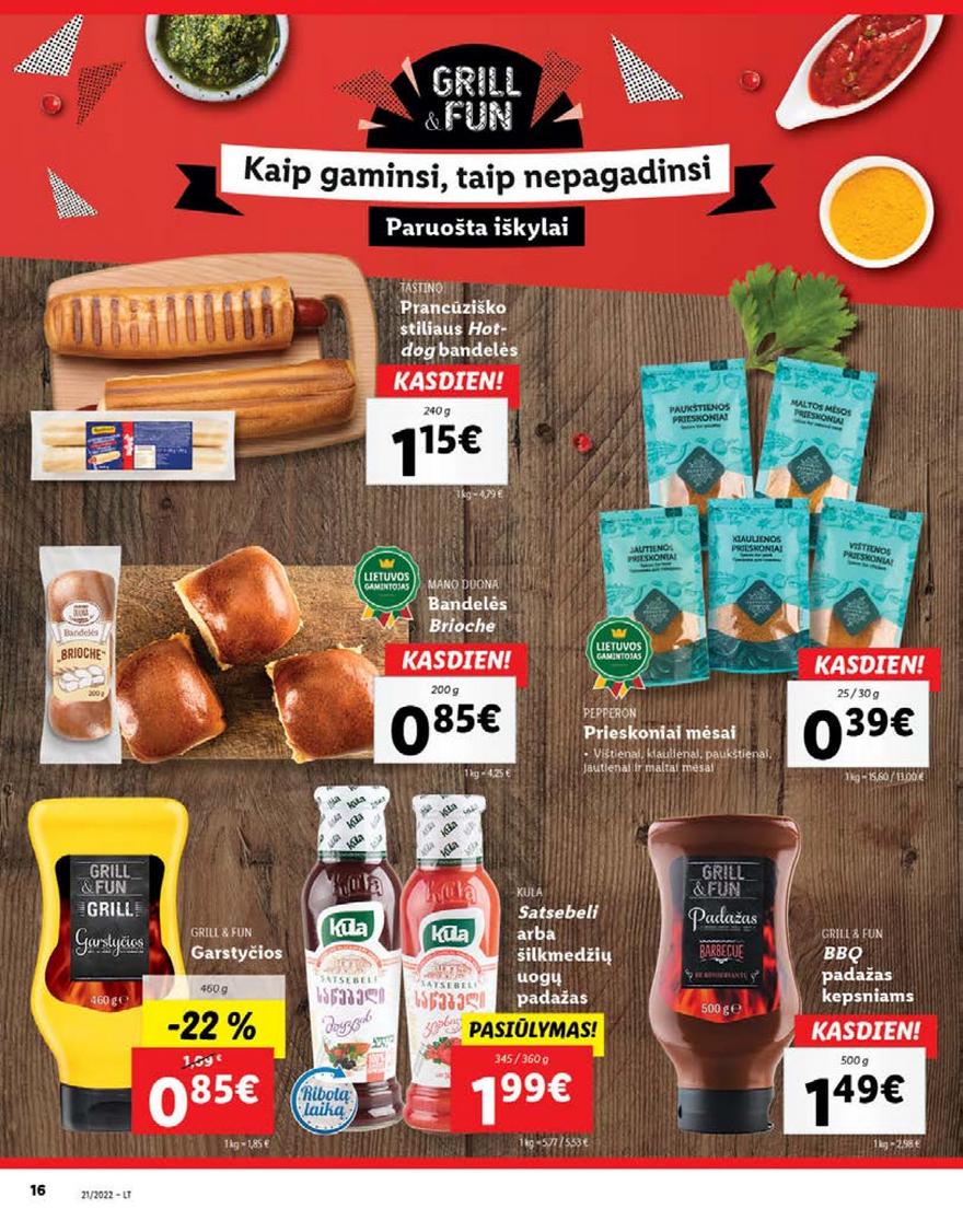 Lidl maisto prekių pasiūlymai akcijos nuo 
  2022-05-23 iki 
  2022-05-29 | Leidinukas.lt puslapis 16