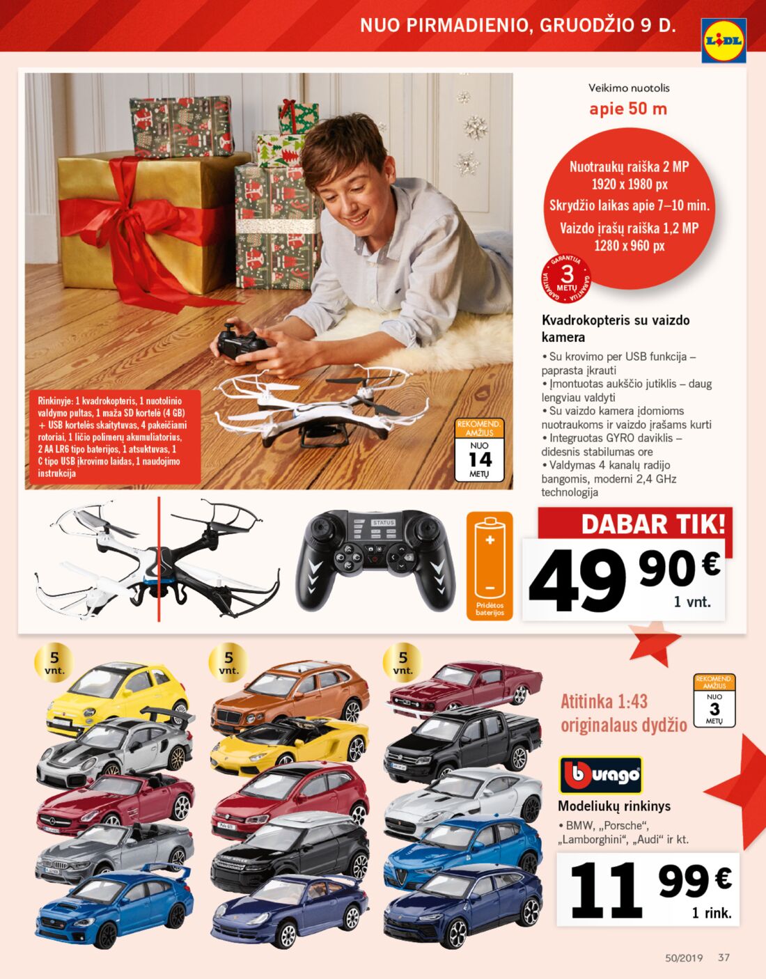 Lidl savaitinis leidinys akcijos nuo 
  2019-12-09 iki 
  2019-12-15 | Leidinukas.lt puslapis 37
