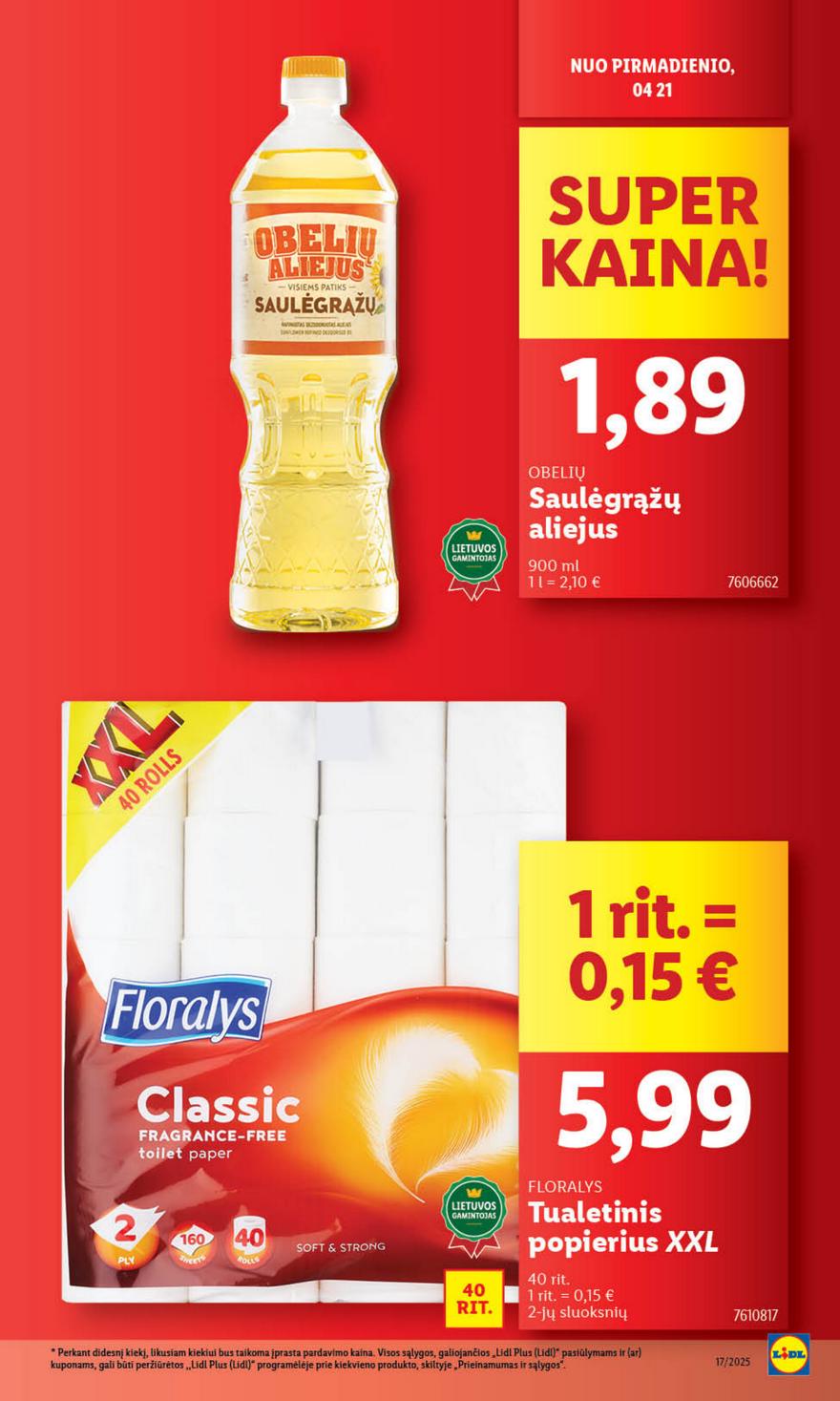 Lidl leidinys naujas akcijos nuo 
  2025-04-21 iki 
  2025-04-27 | Leidinukas.lt puslapis 25