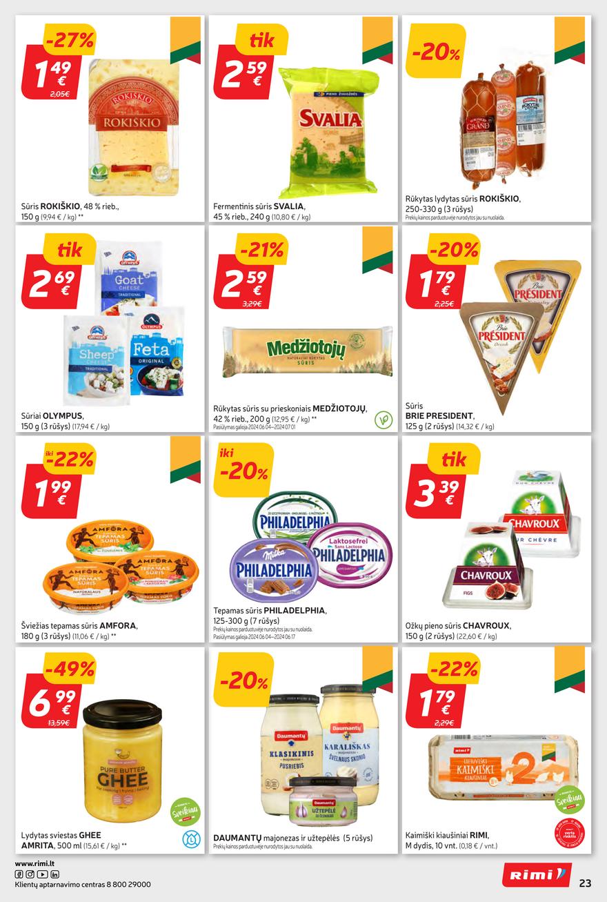 Rimi savaitinis leidinys akcijos nuo 
  2024-06-04 iki 
  2024-06-10 | Leidinukas.lt puslapis 23