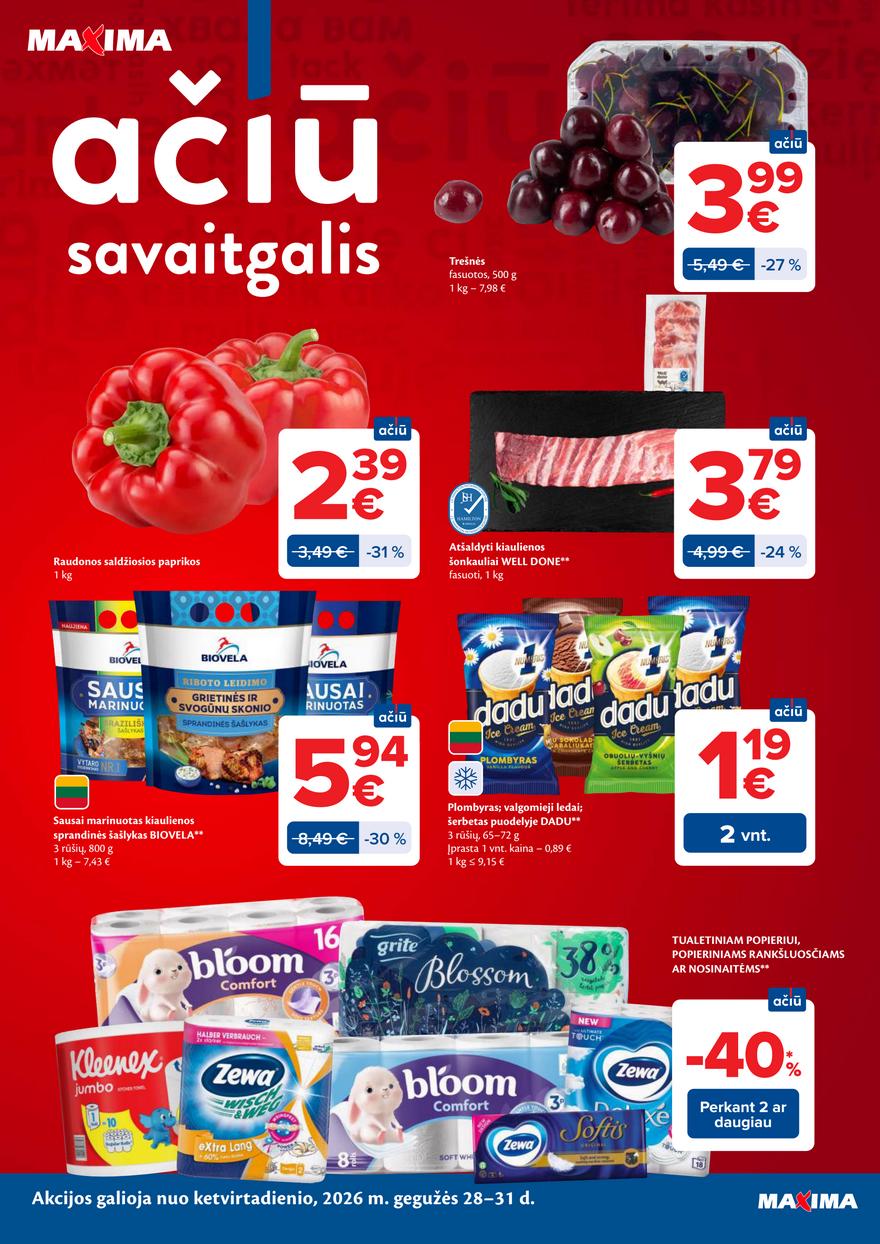 Maxima leidinys akcijos nuo 
  2026-05-26 iki 
  2026-06-01 | Leidinukas.lt puslapis 48