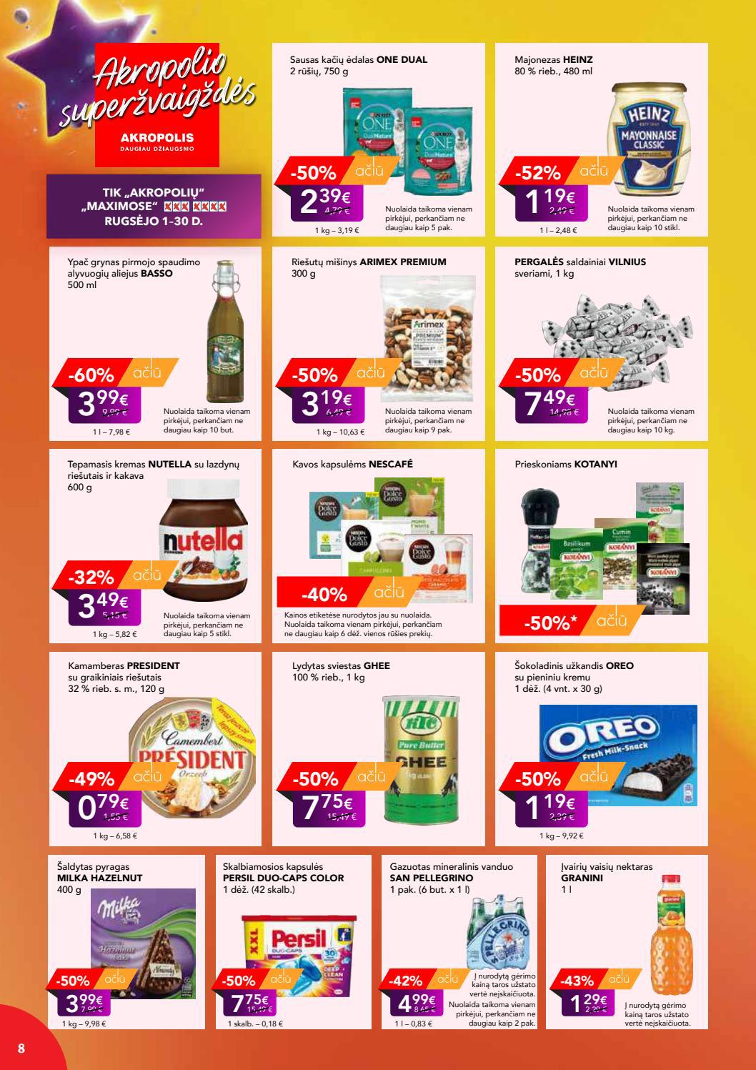 Maxima kaininis leidinys akcijos nuo 
  2021-08-31 iki 
  2021-09-06 | Leidinukas.lt puslapis 8