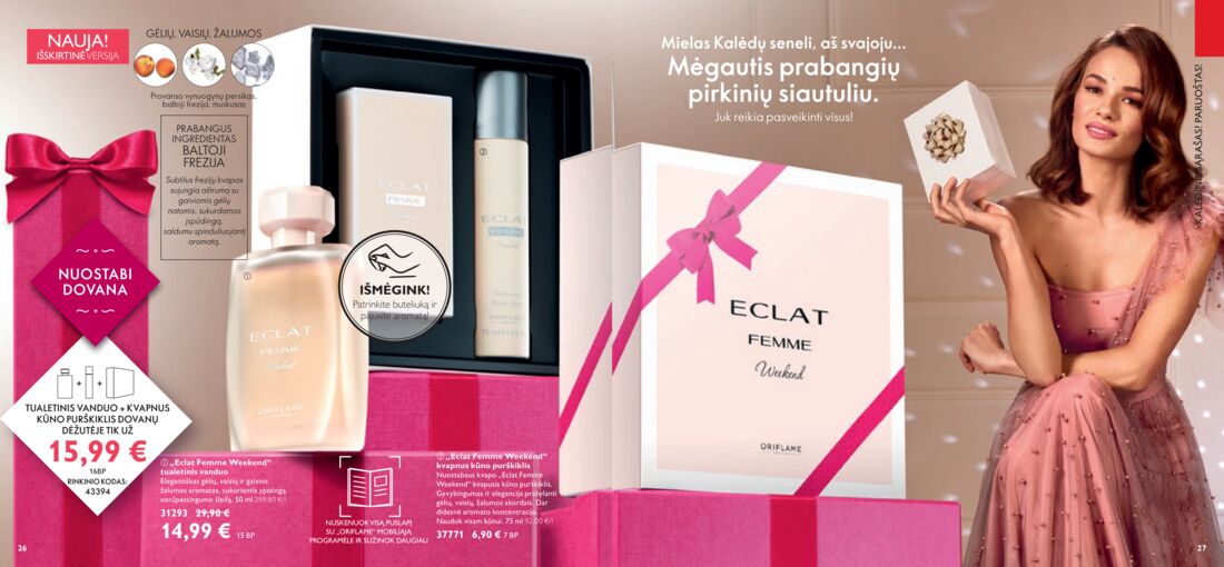 Oriflame katalogas akcijos nuo 
  2019-11-01 iki 
  2019-11-30 | Leidinukas.lt puslapis 14