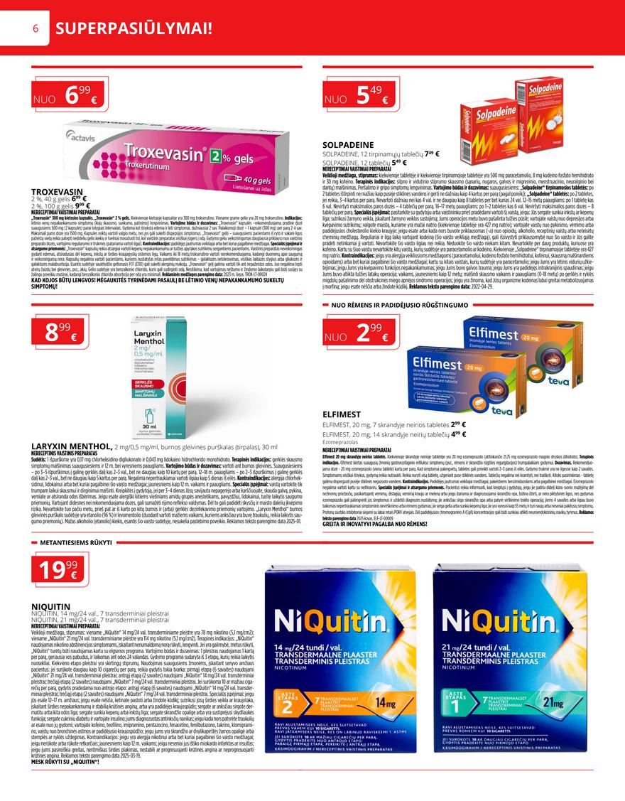 Norfos vaistinės leidinys akcijos nuo 
  2025-06-01 iki 
  2025-06-30 | Leidinukas.lt puslapis 6