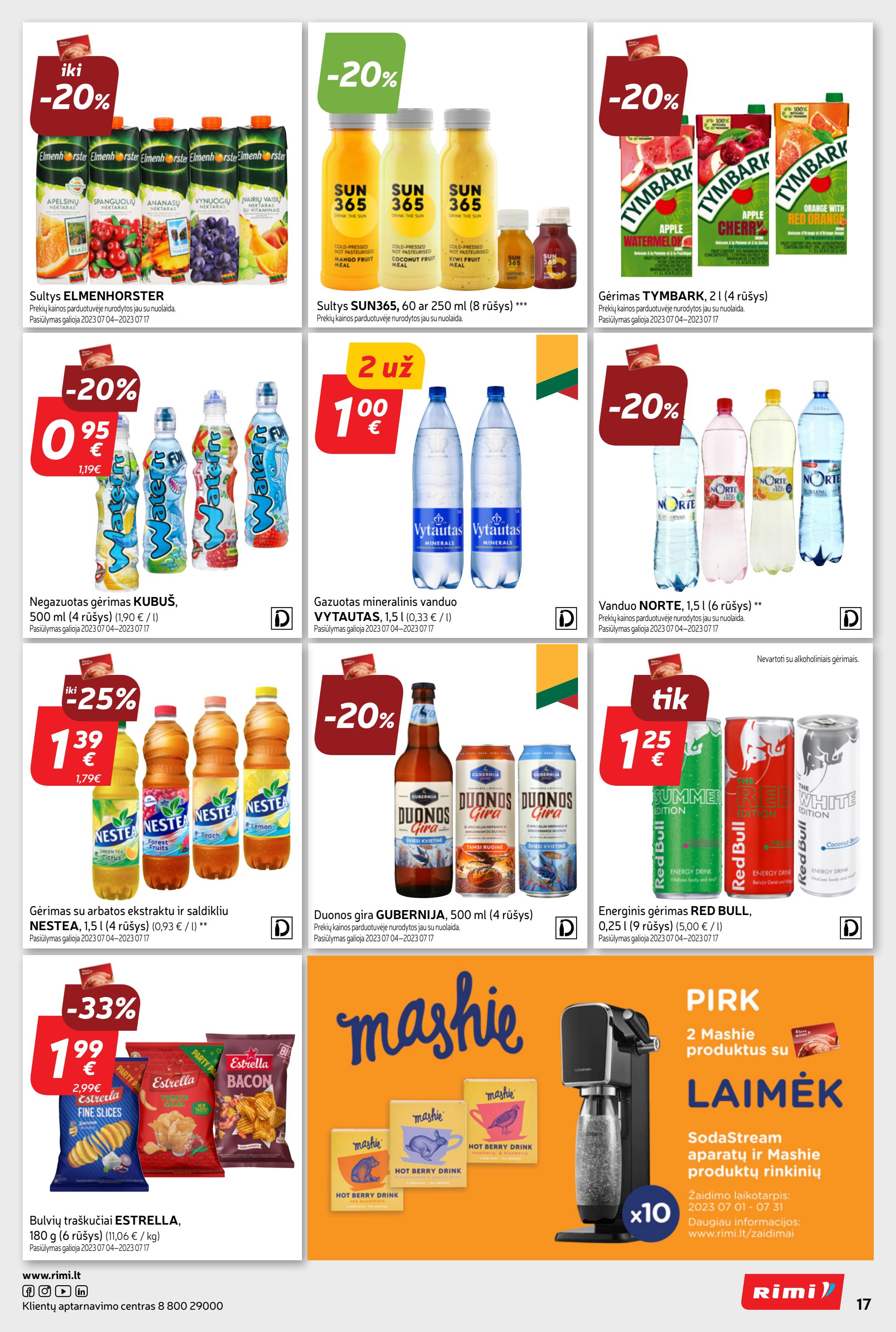 Rimi savaitinis leidinys akcijos nuo 
  2023-07-04 iki 
  2023-07-10 | Leidinukas.lt puslapis 17