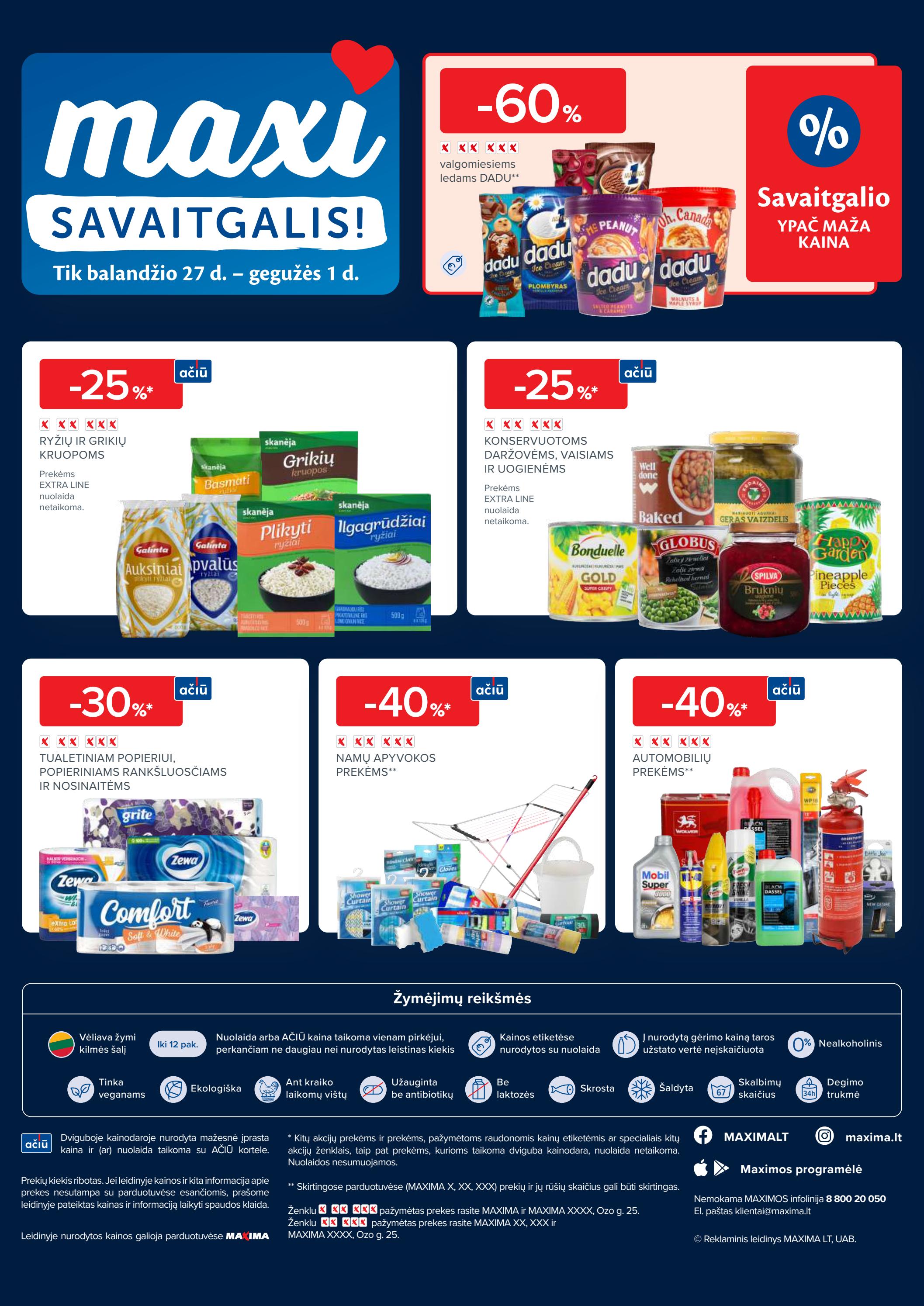 Maxima kaininis leidinys akcijos nuo 
  2023-04-25 iki 
  2023-05-01 | Leidinukas.lt puslapis 36