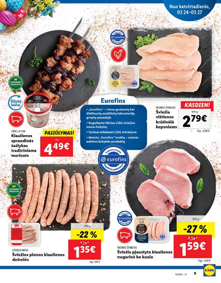 Lidl maisto prekių pasiūlymai akcijos nuo 
  2022-03-21 iki 
  2022-03-27 | Leidinukas.lt puslapis 9