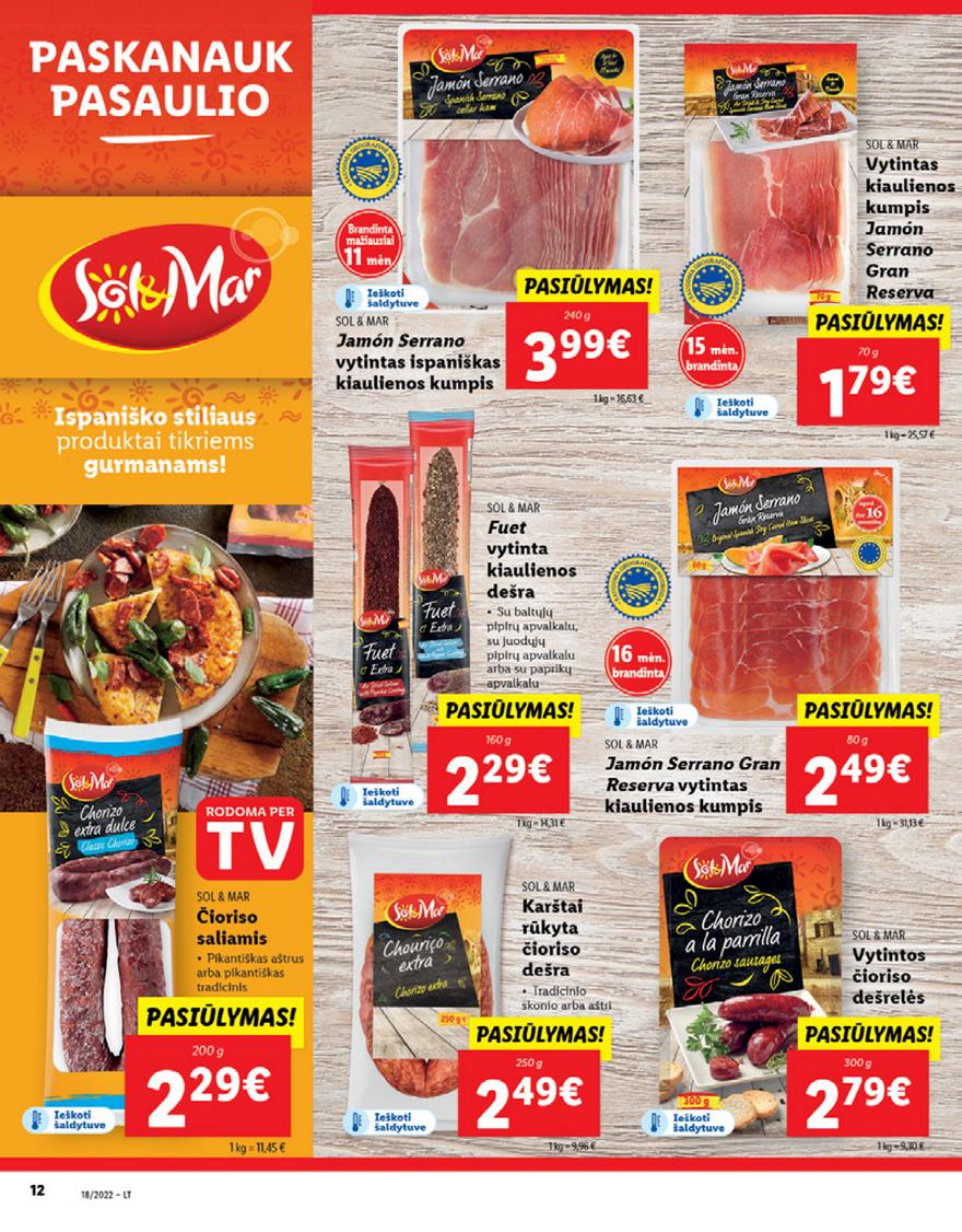 Lidl maisto prekių pasiūlymai akcijos nuo 
  2022-05-02 iki 
  2022-05-08 | Leidinukas.lt puslapis 12