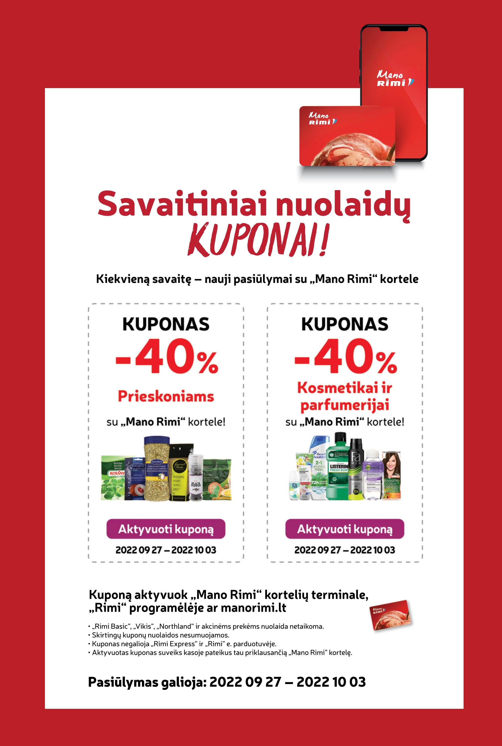Rimi savaitinis leidinys akcijos nuo 
  2022-09-27 iki 
  2022-10-03 | Leidinukas.lt puslapis 19