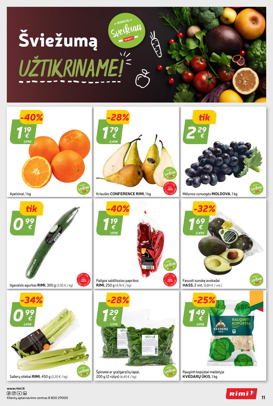 Rimi savaitinis leidinys akcijos nuo 
  2024-01-23 iki 
  2024-01-29 | Leidinukas.lt puslapis 11