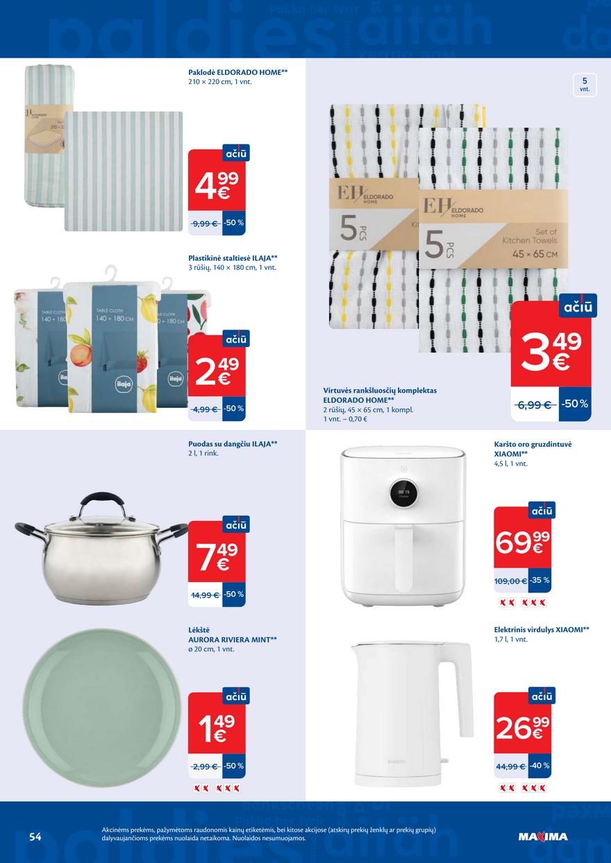 Maxima leidinukas akcijos nuo 
  2026-05-12 iki 
  2026-05-18 | Leidinukas.lt puslapis 54