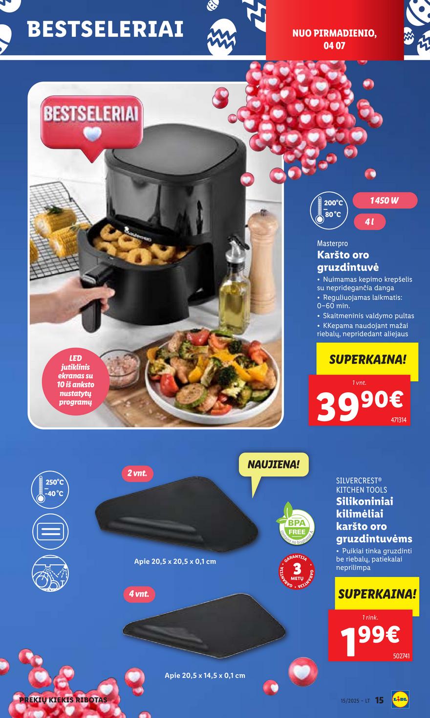 Lidl ne maisto leidinys akcijos nuo 
  2025-04-07 iki 
  2025-04-13 | Leidinukas.lt puslapis 15