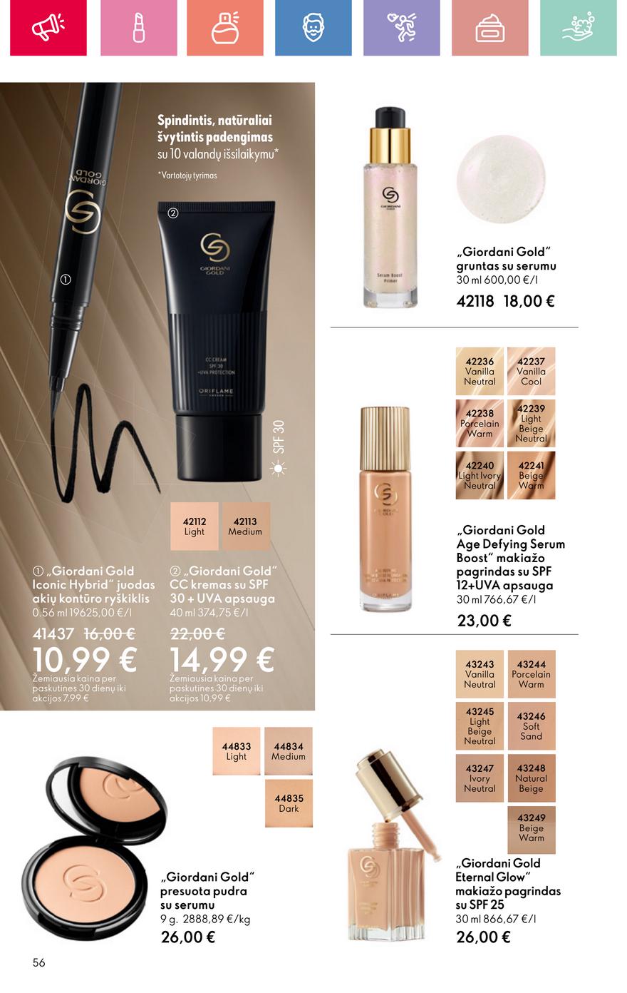 Oriflame katalogas akcijos nuo 
  2025-08-24 iki 
  2025-09-13 | Leidinukas.lt puslapis 56